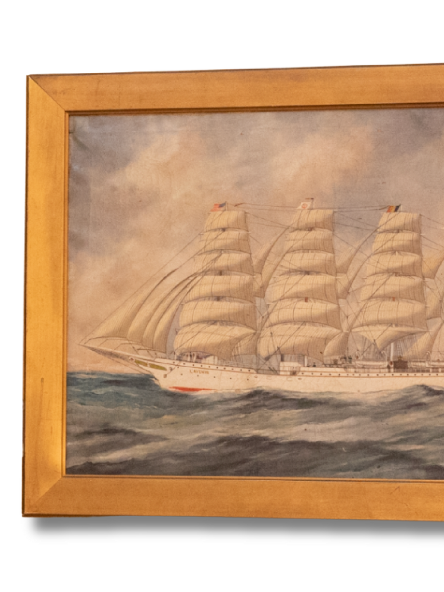 Sail Ship L'Avenir | Oil on Canvas | Andrianus Johannes Jansen