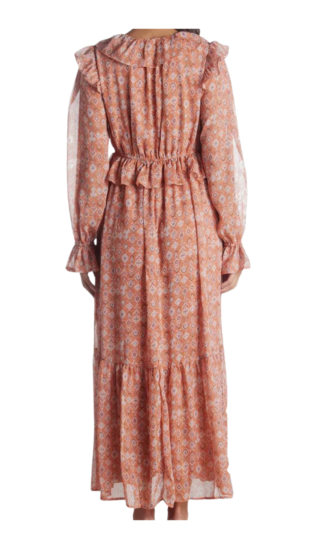 Shirred Ruffle Dress