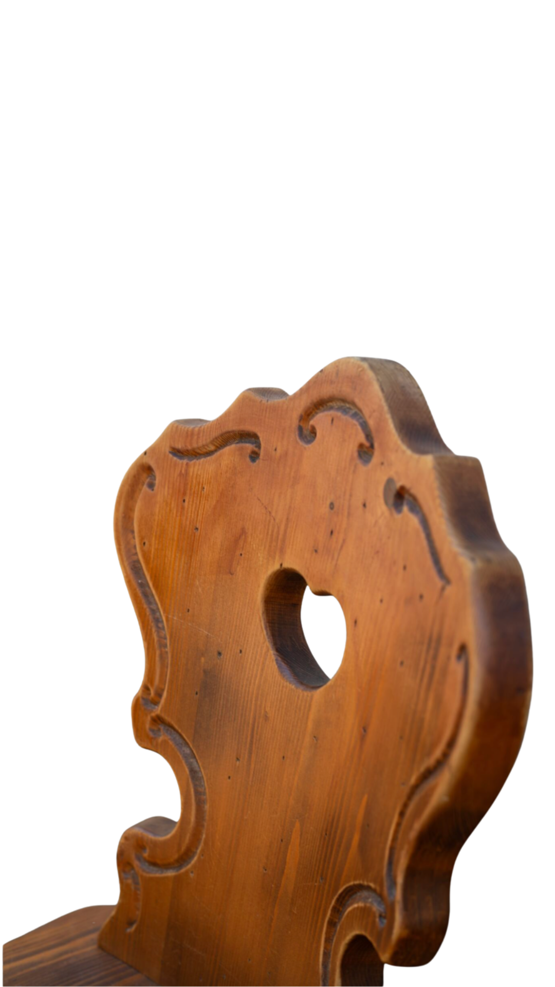 Antique Wooden Heart Chair S/6