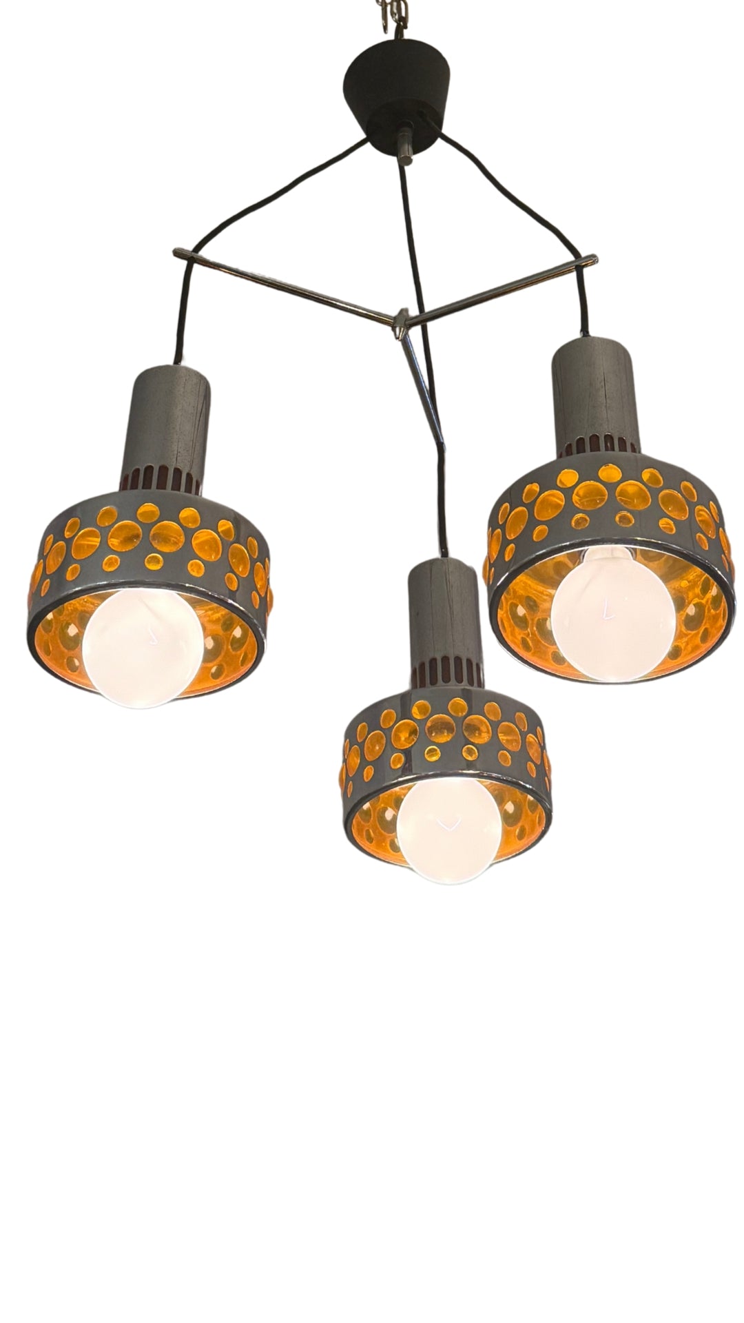L084 Chrome Spider Chandelier