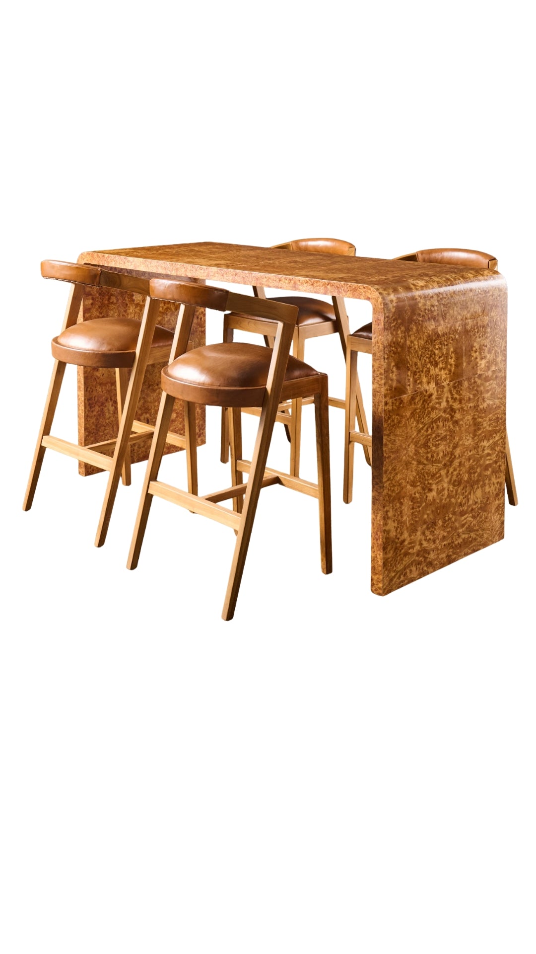 Tall Burl Entry Table -D9