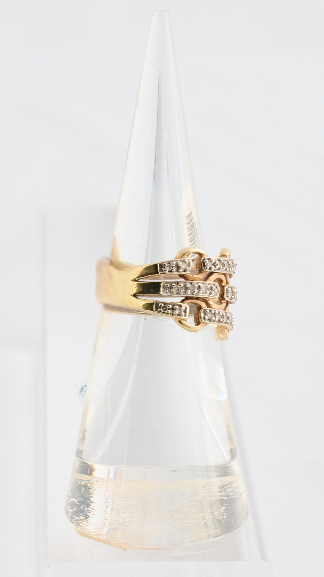 460 Horsebit Diamond Ring