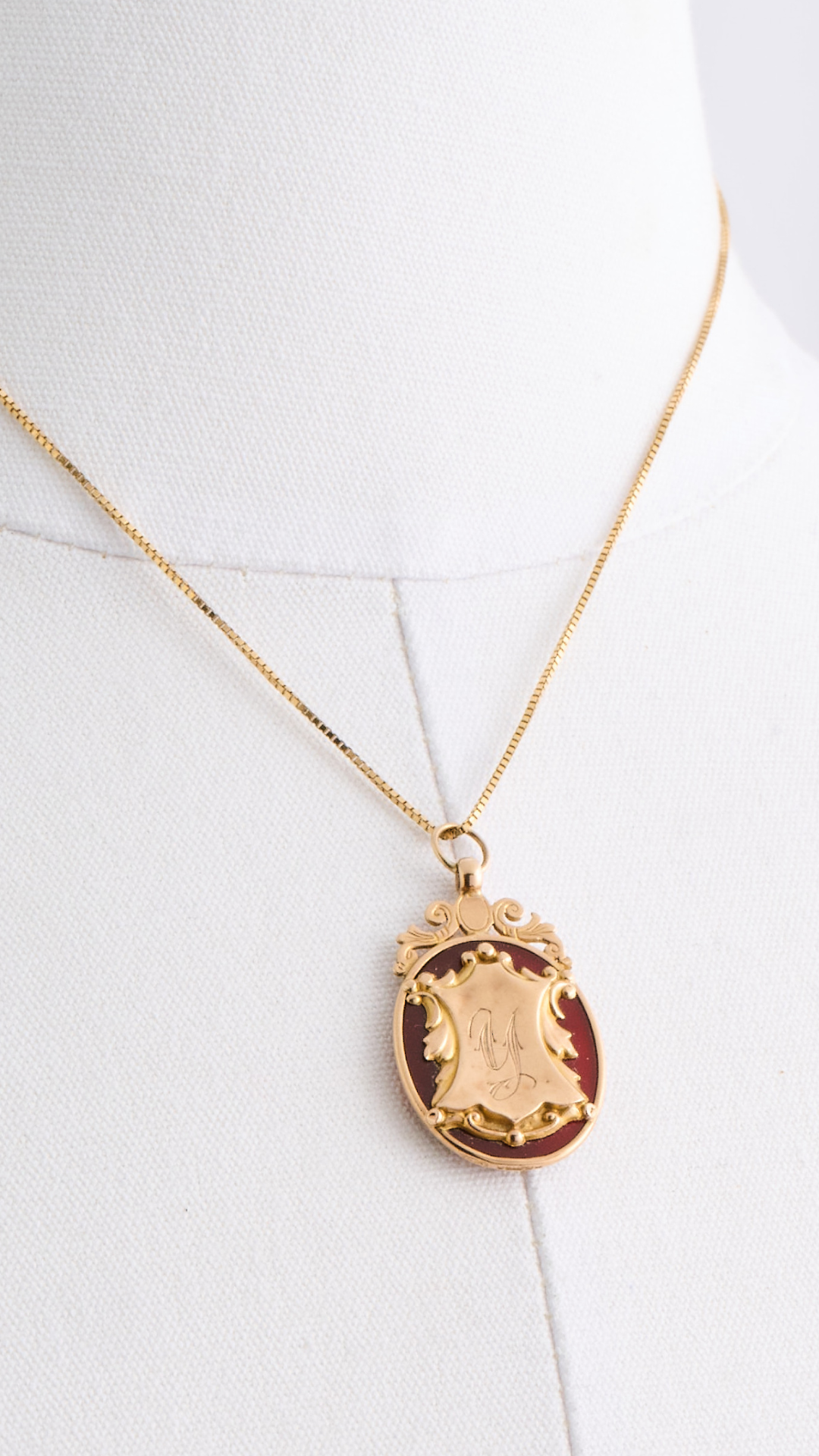9ct Gold Monogram Necklace