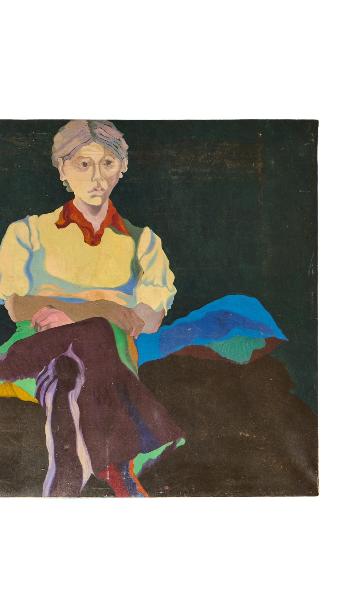 "Contemplation" | Large Framed Wall Painting