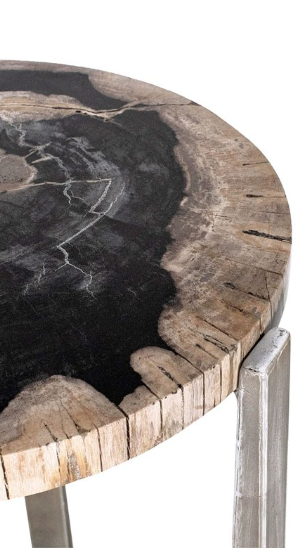 Ocean Side Table w/Metal Base