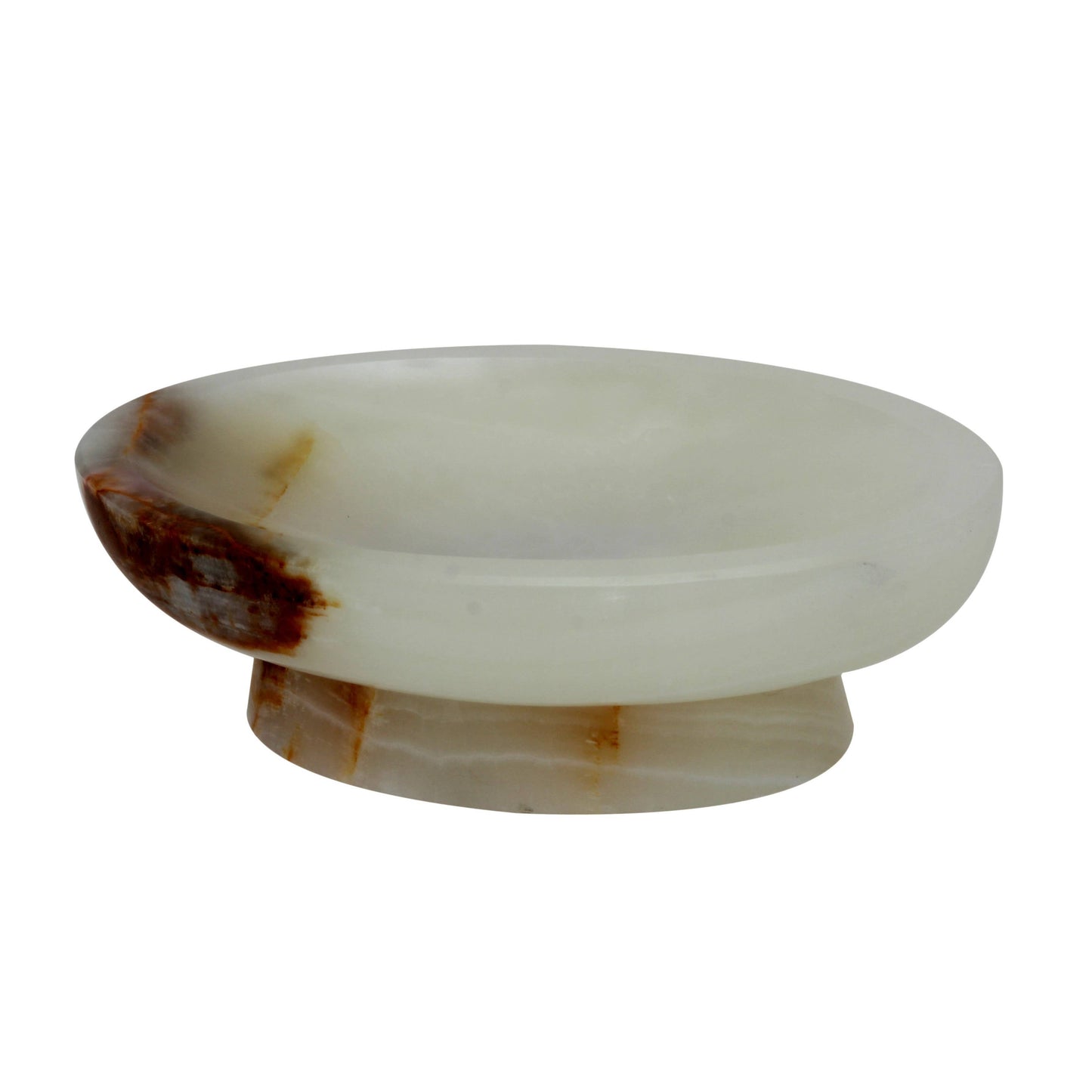 Vinca Collection Light Green Onyx Oval Soap Dish