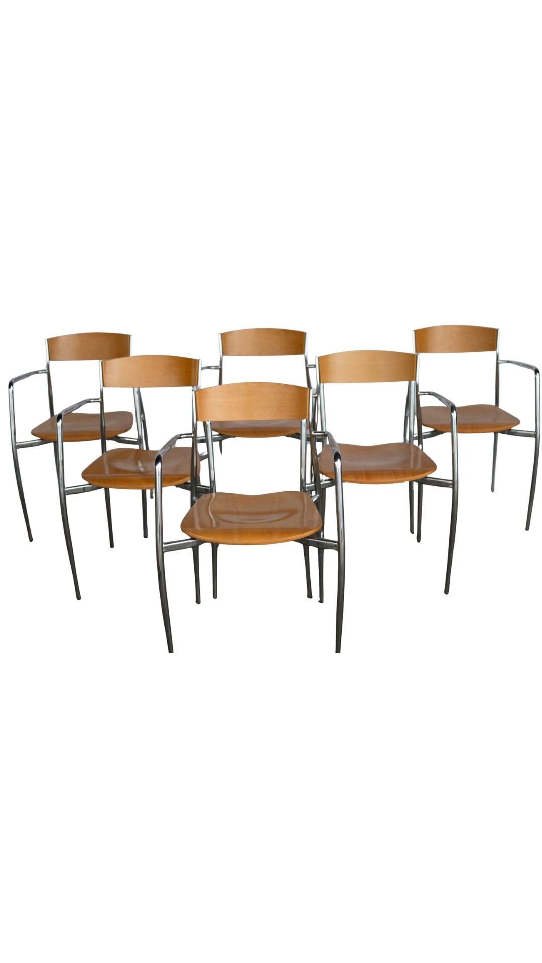 L089 Wood/Metal Arm Chairs