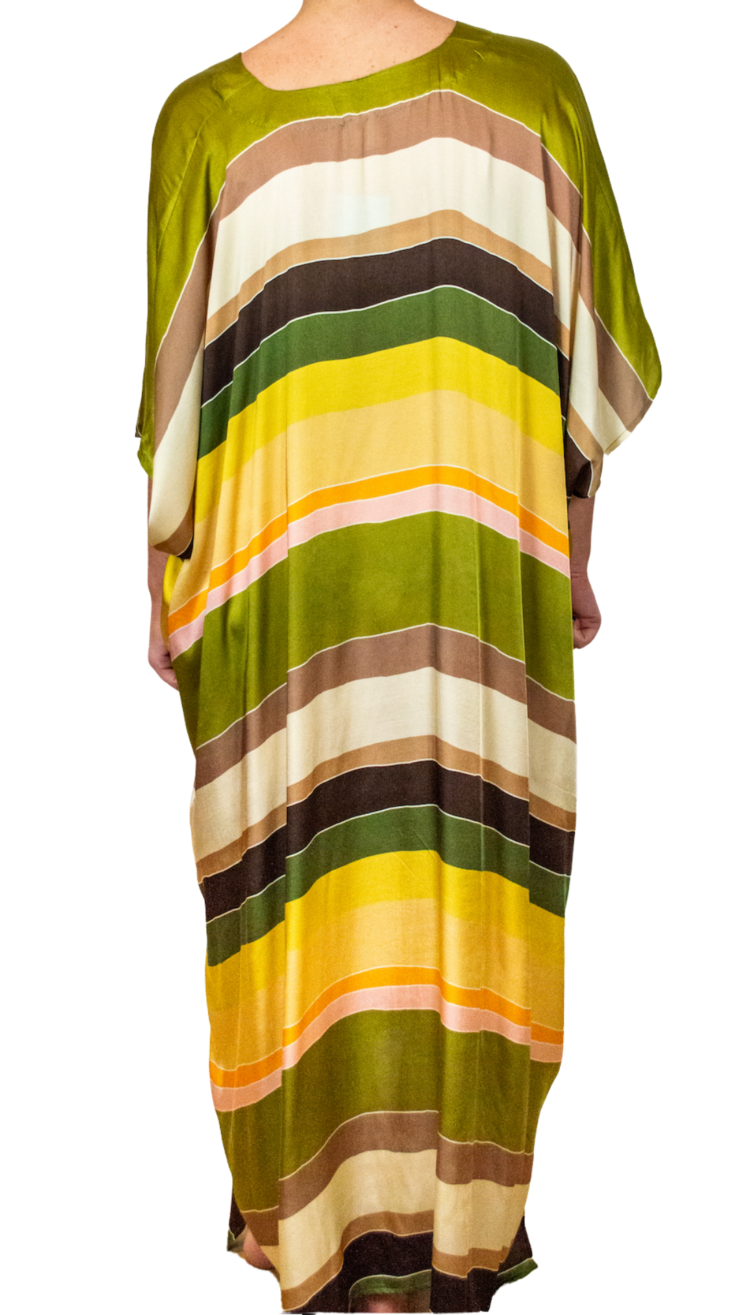 Pure Silk Striped Kaftan