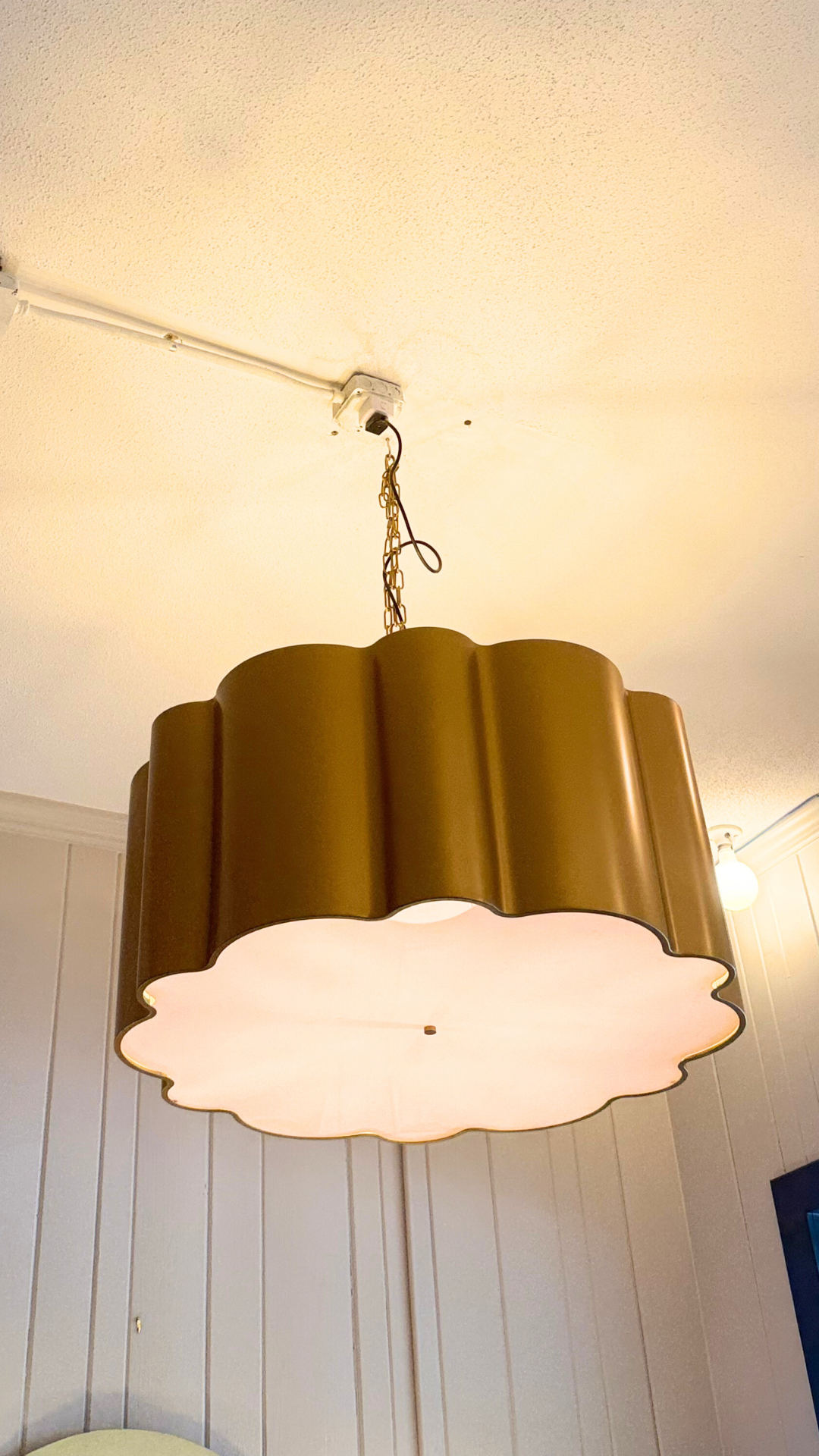 Large Floral Hanging Light