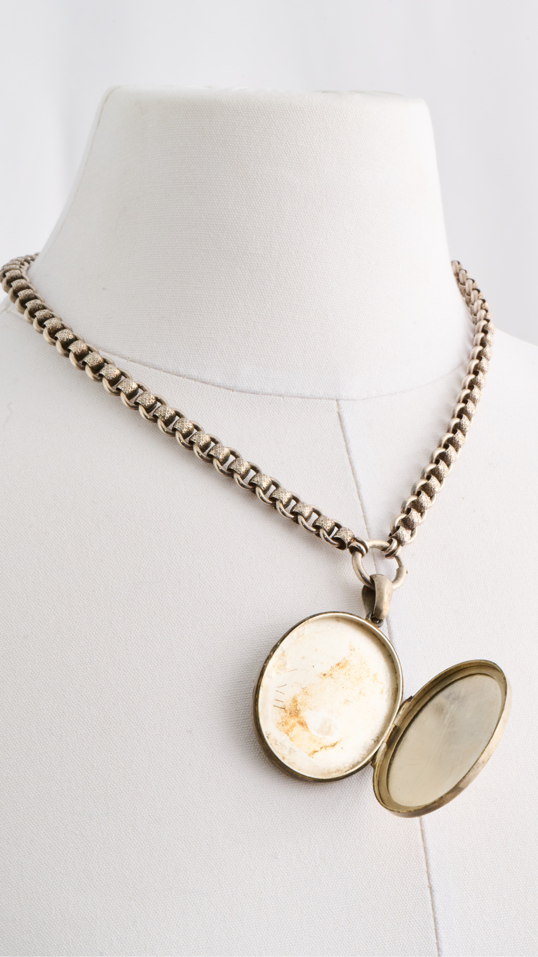 Antique M.G. Book Chain & Locket