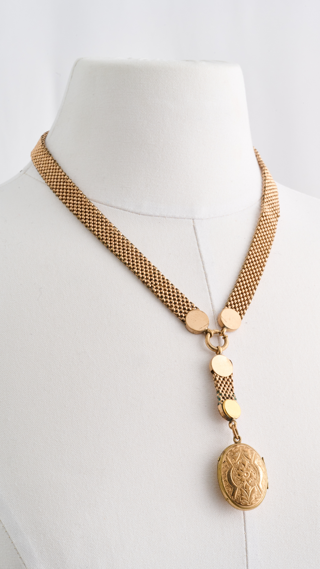 Vintage Watch Chain w/Vintage Lockets