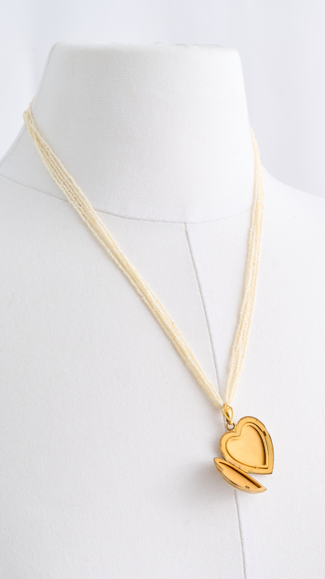 Seed Pearl with Vintage Mother of Pearl Locket