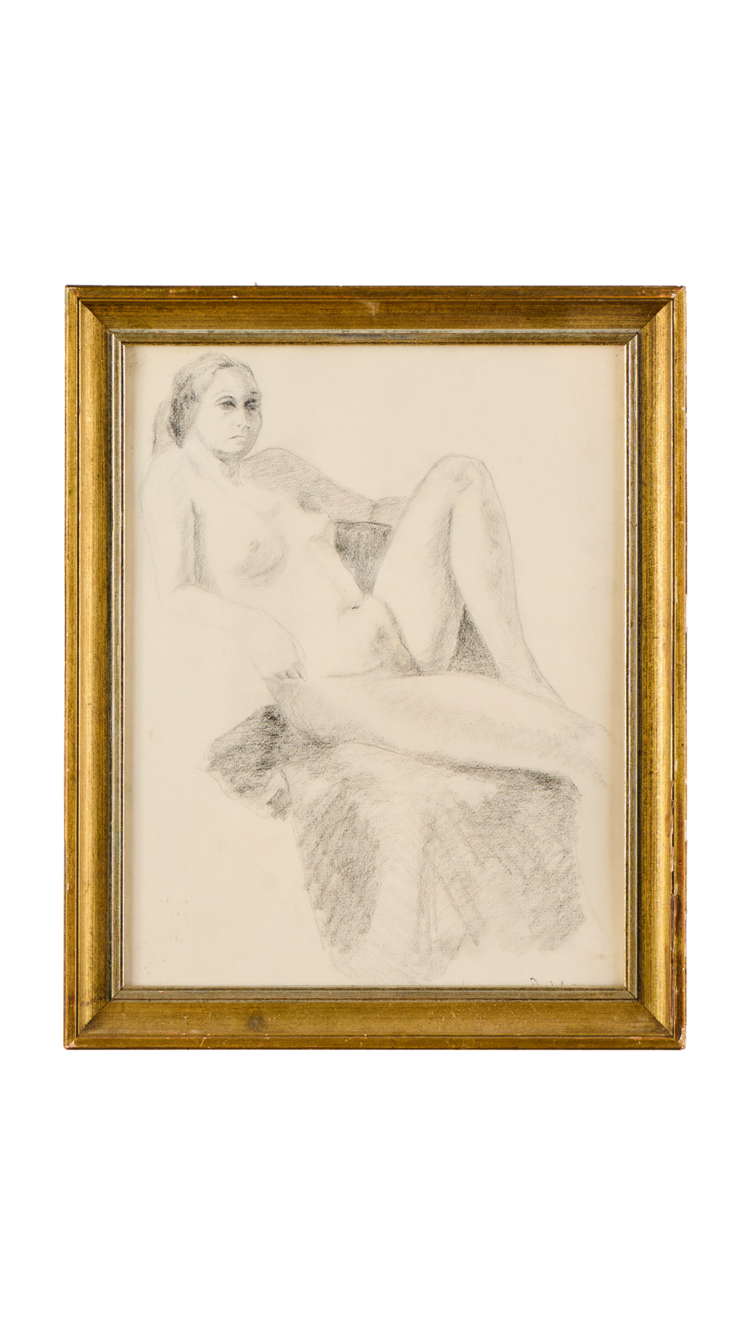 Nude Woman Sketch Framed