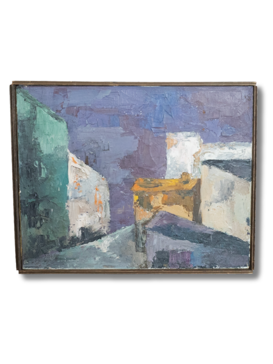 Abstract Expressionist Townscape Painting | B. Sage
