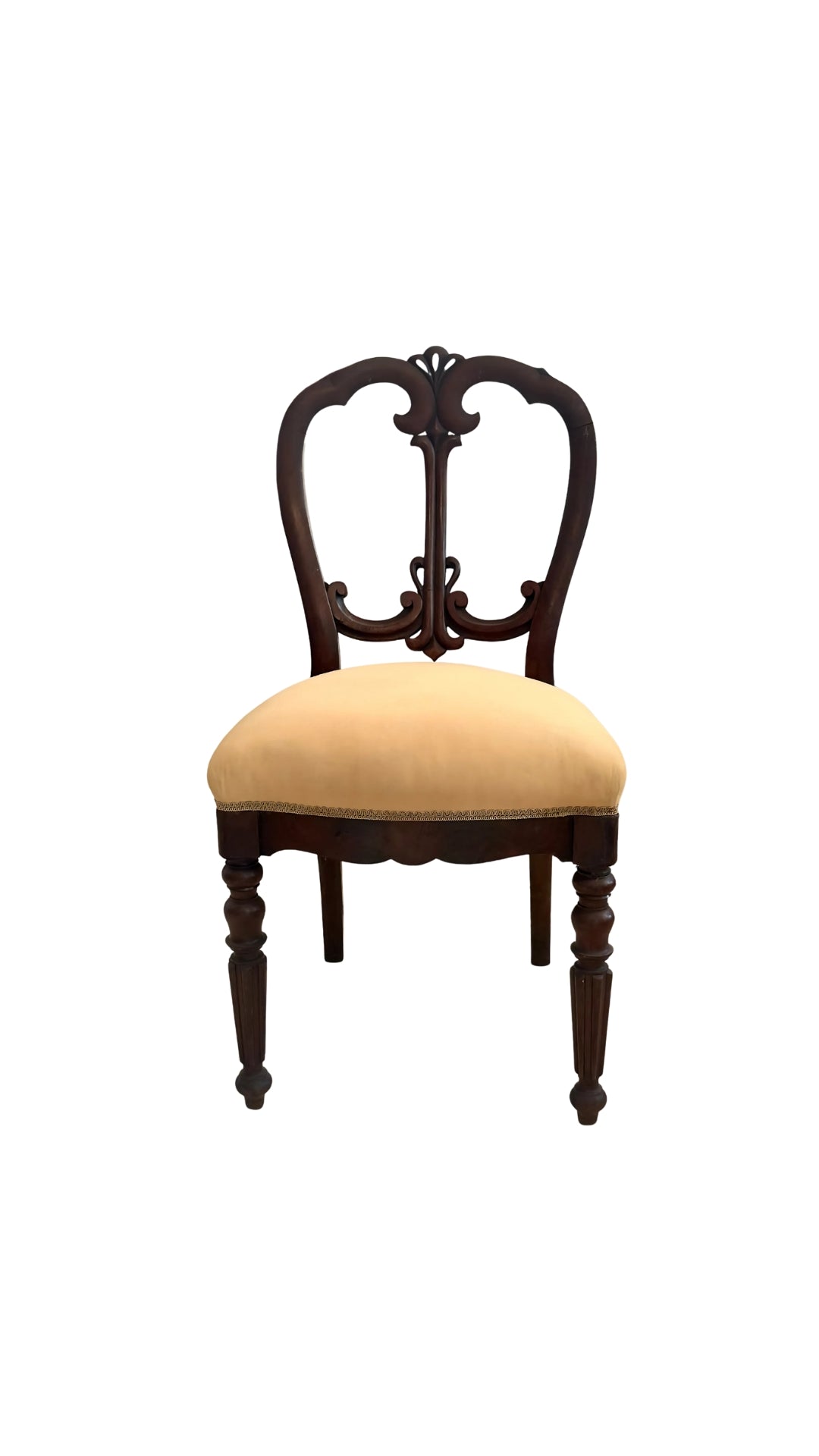 Antique Yellow Dining Chairs