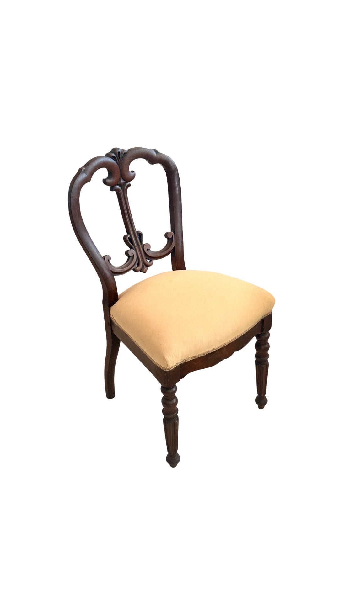 Antique Yellow Dining Chairs