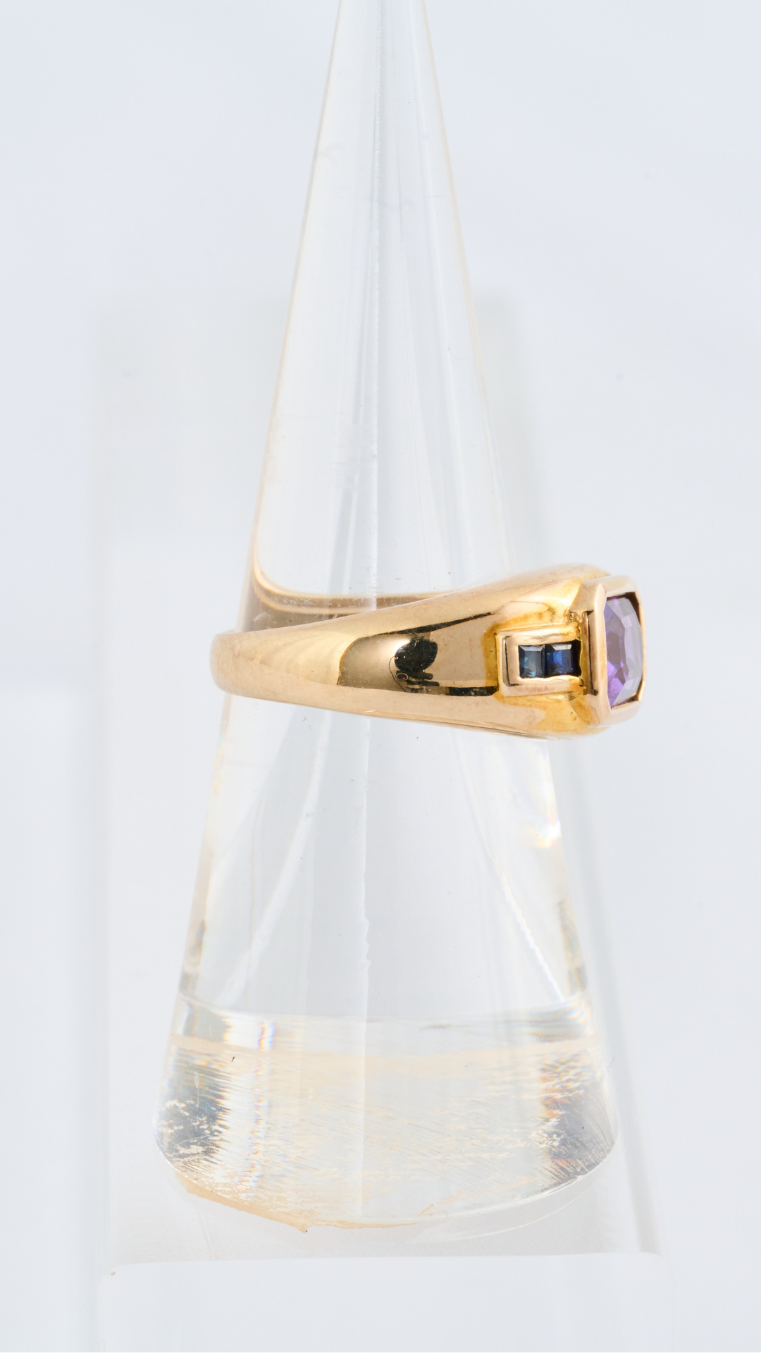 9ct Gold Amethyst & Sapphire Ring