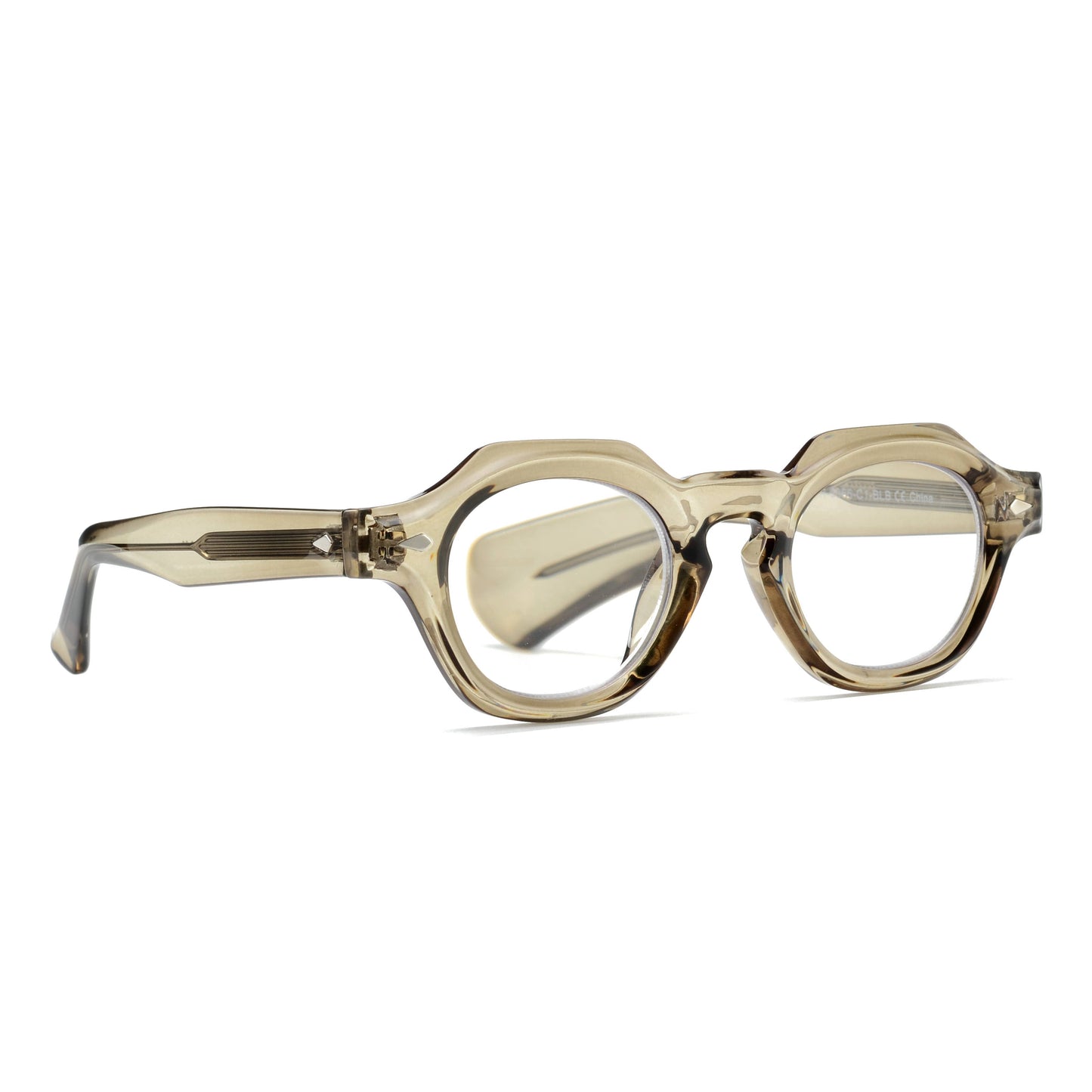Toby Transparent Olive Green Readers
