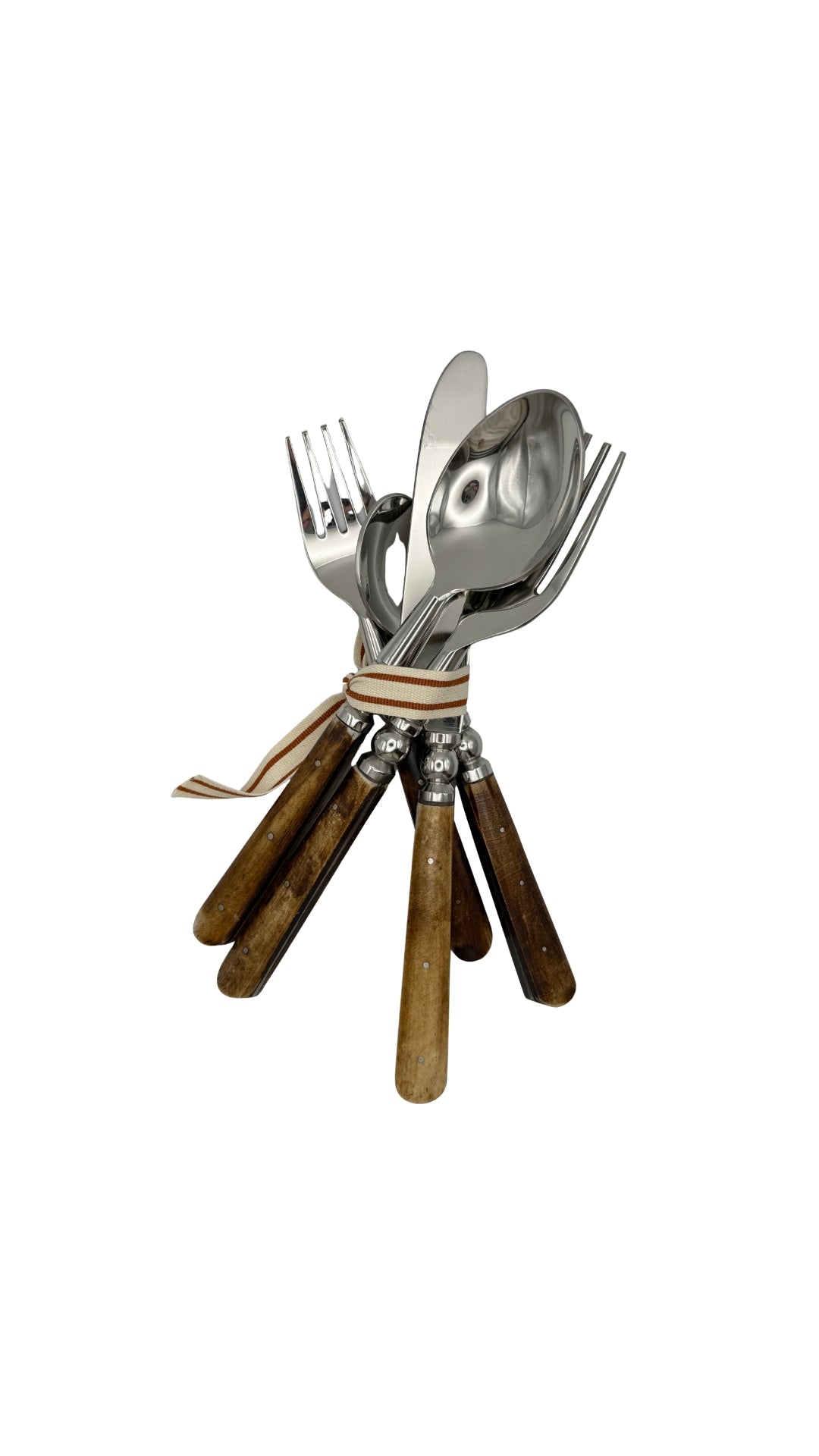 5 Piece Silverware Set BRWN