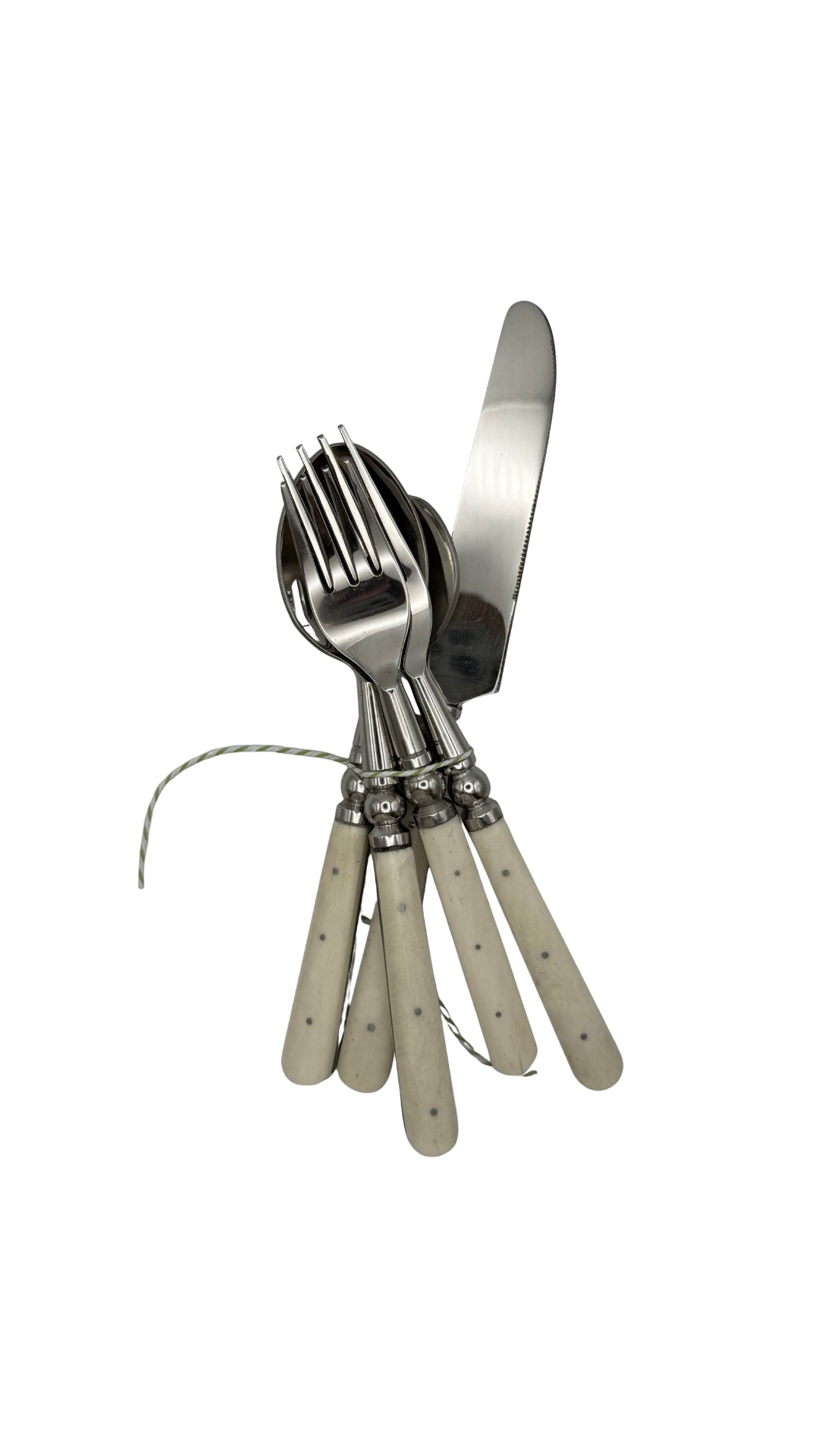 5 Piece Silverware Set WHT