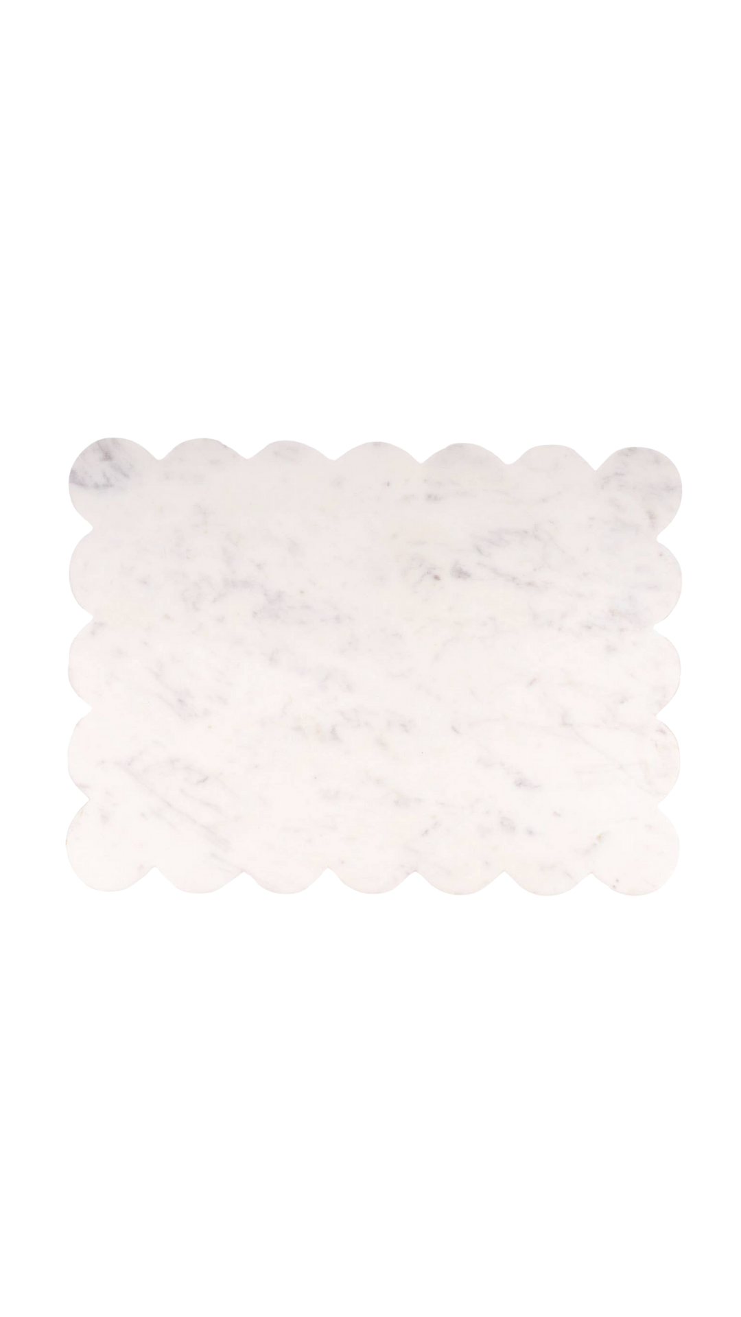 White Marble Scalloped Serving Board
