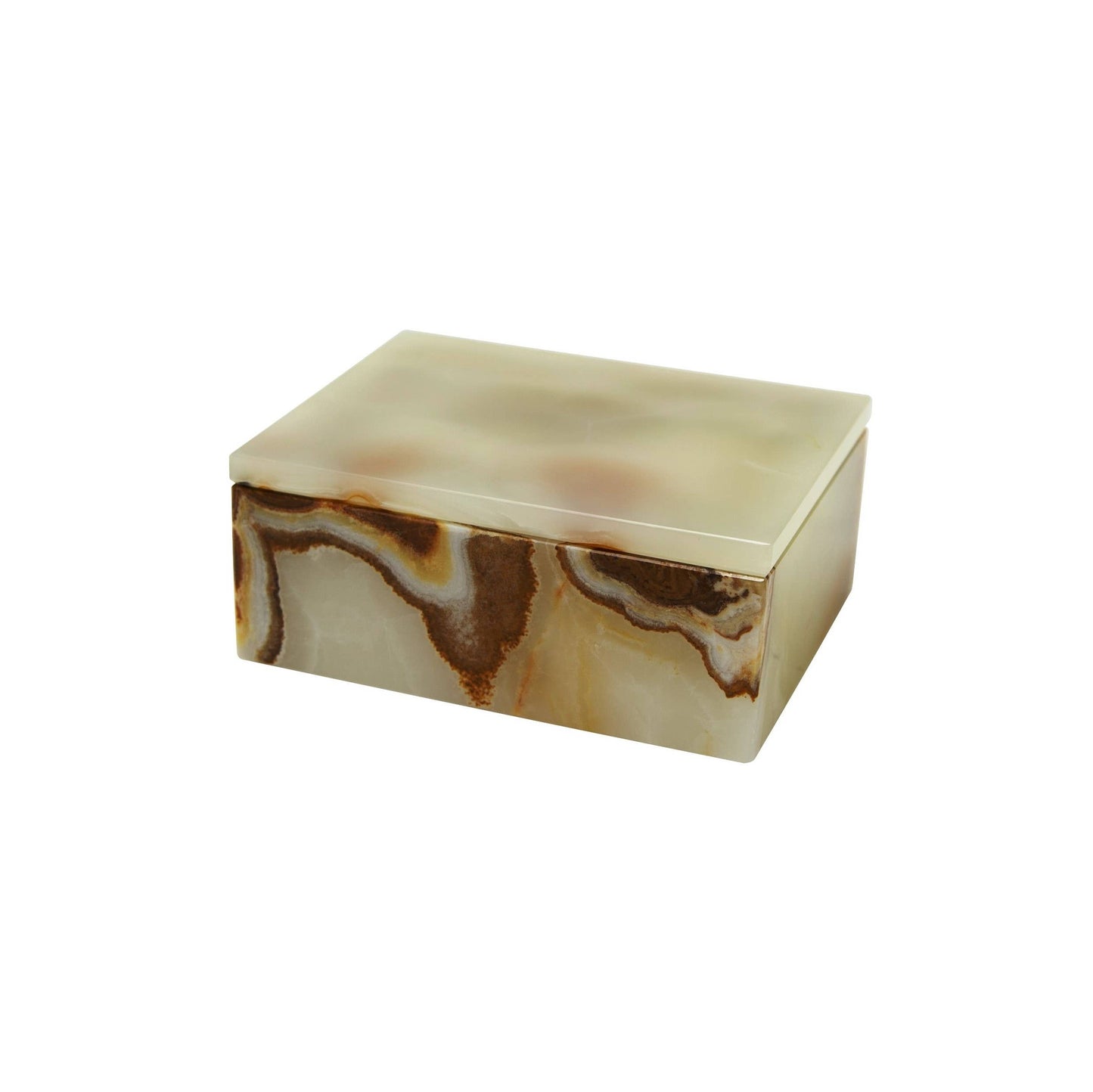 Asteria Collection 5" Light Green Onyx Polished Finish Rect
