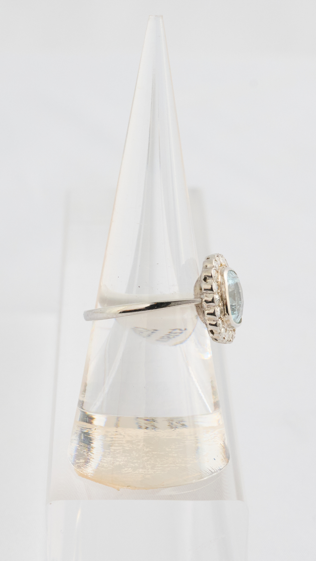 149 Aquamarine Diamond Ring
