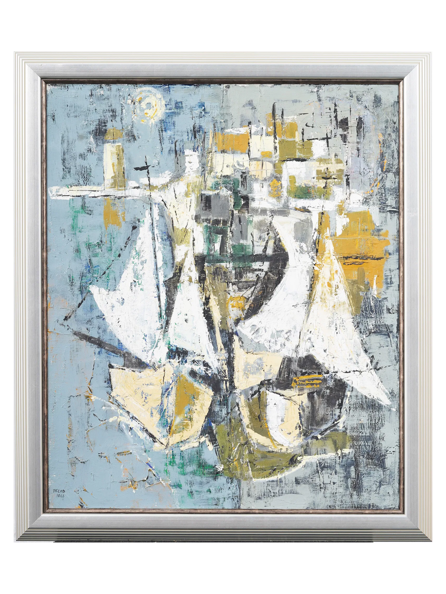 Peled | Vintage Cubist Seascape Abstract
