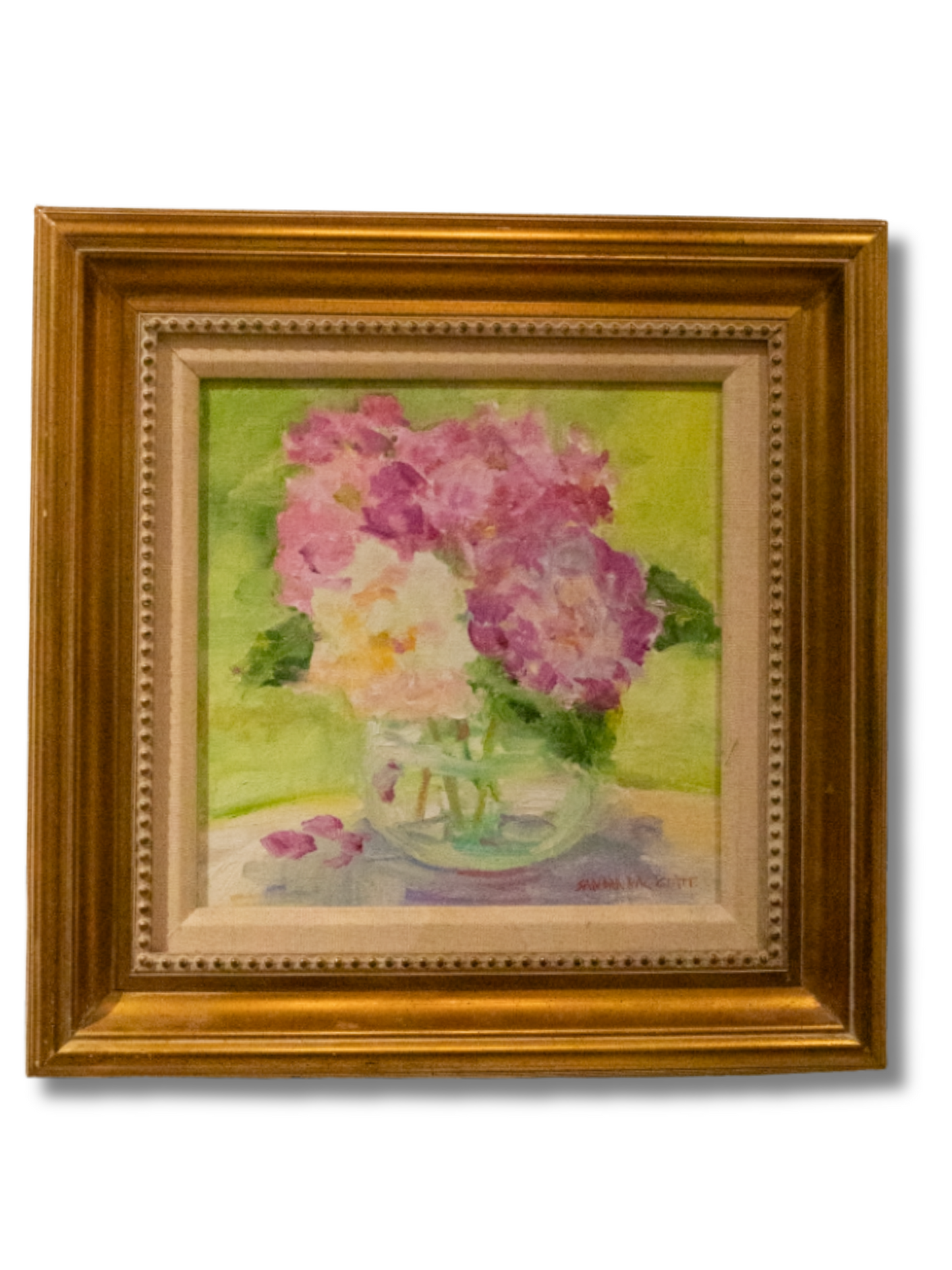 Bold Floral Framed Canvas