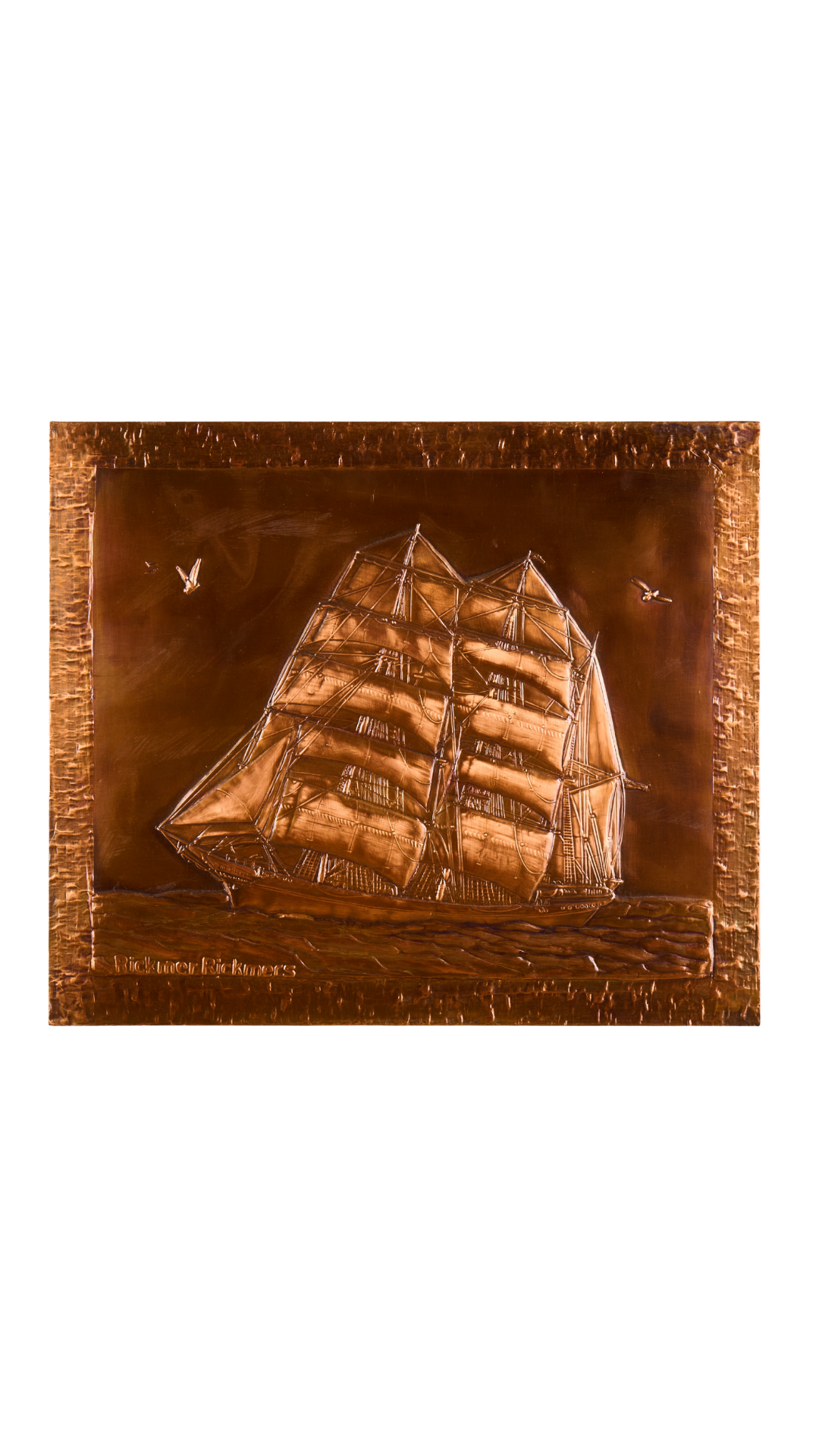 Copper Ship Wall Art