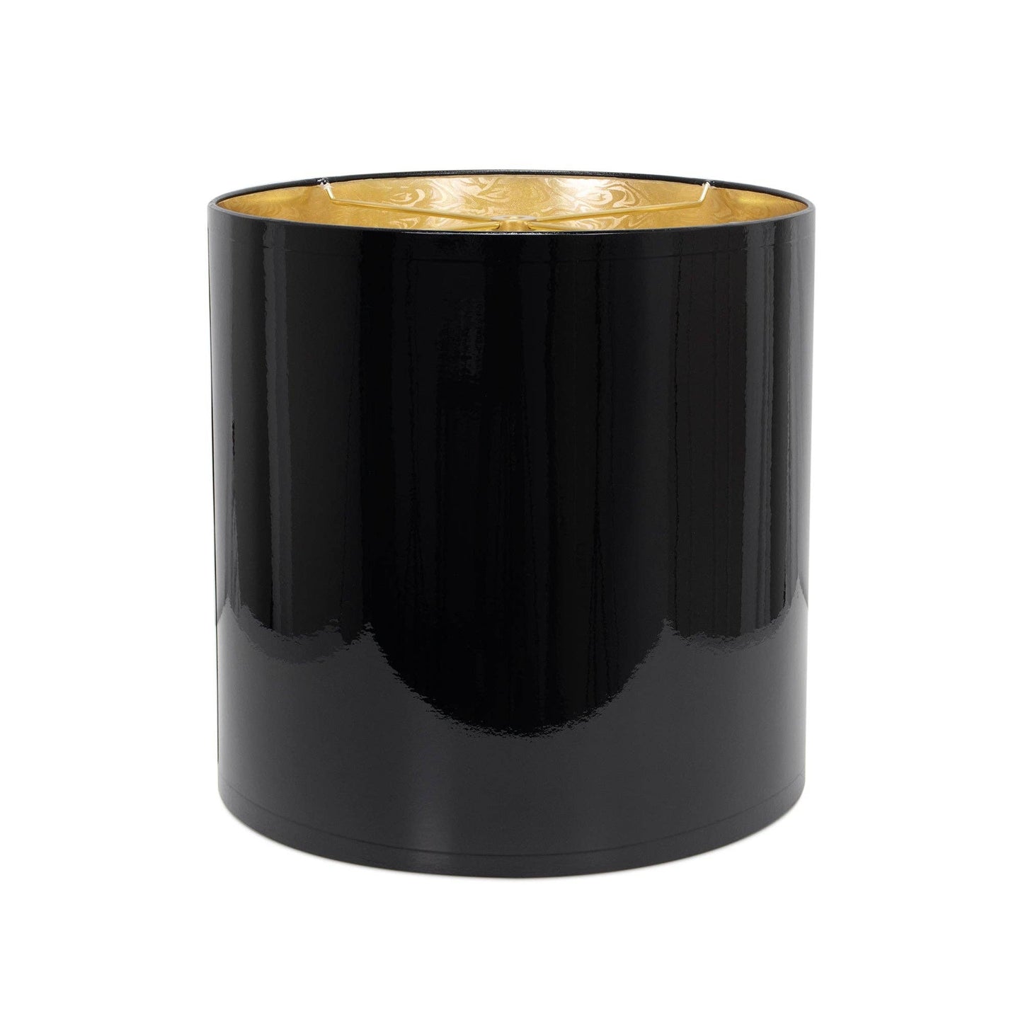 Black Onyx Lacquer Shade with Gold Lining