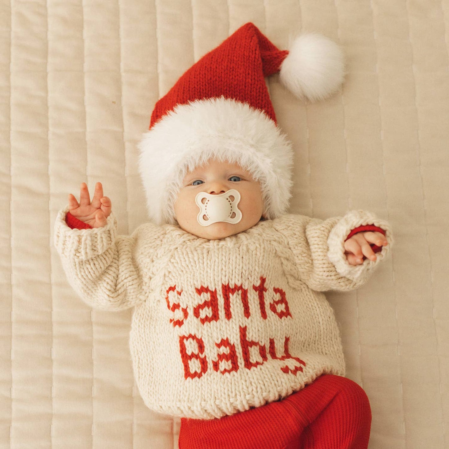 Kids Santa Baby Crew Neck Sweater