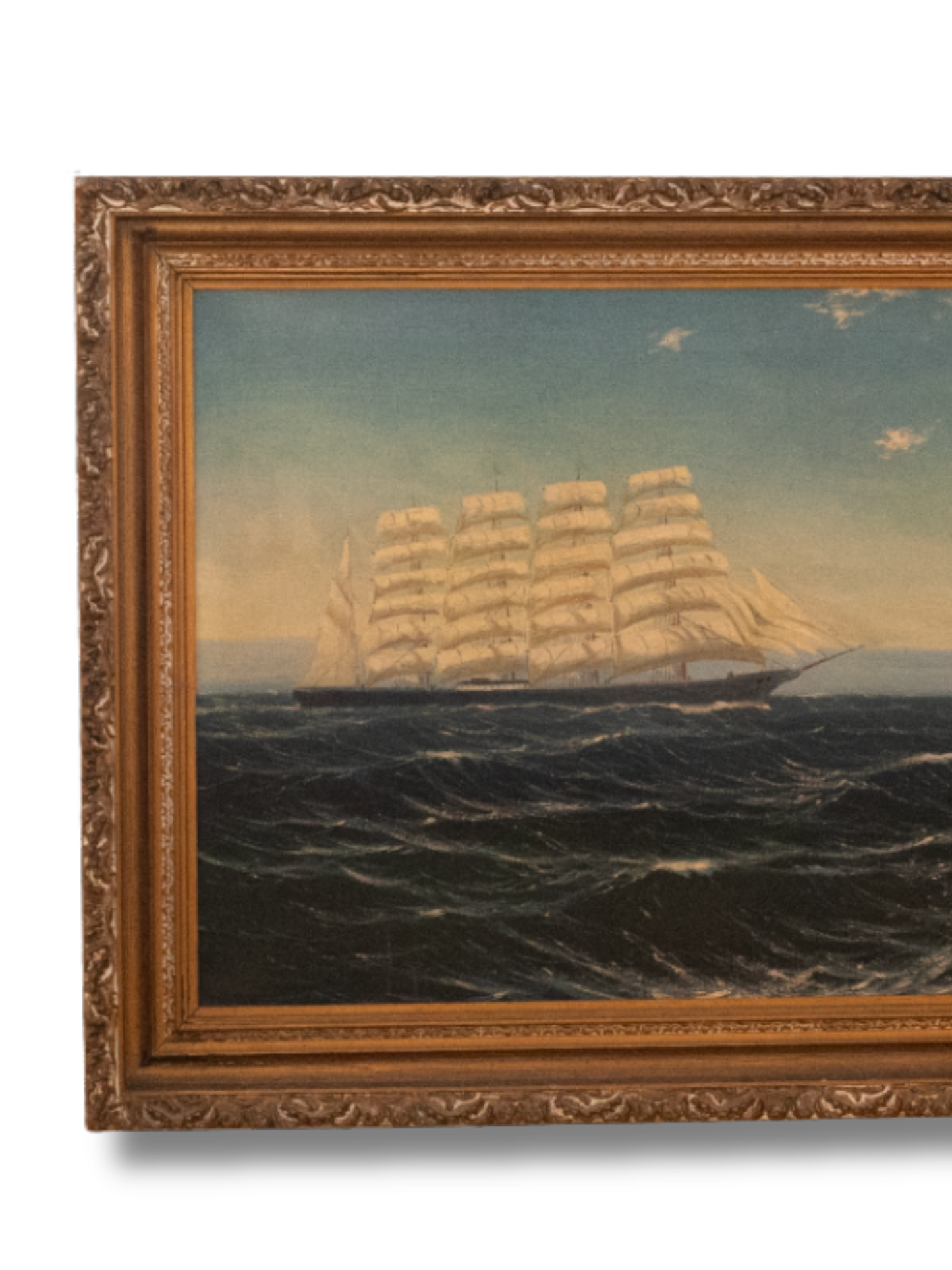 JP Ernst Signed | Sailing Ship Out to Sea