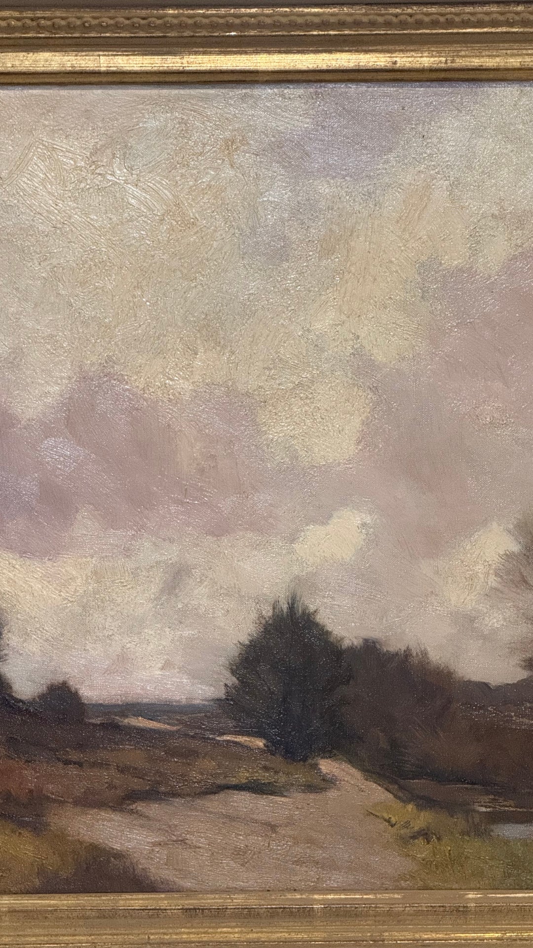 Peach Impasto Painting