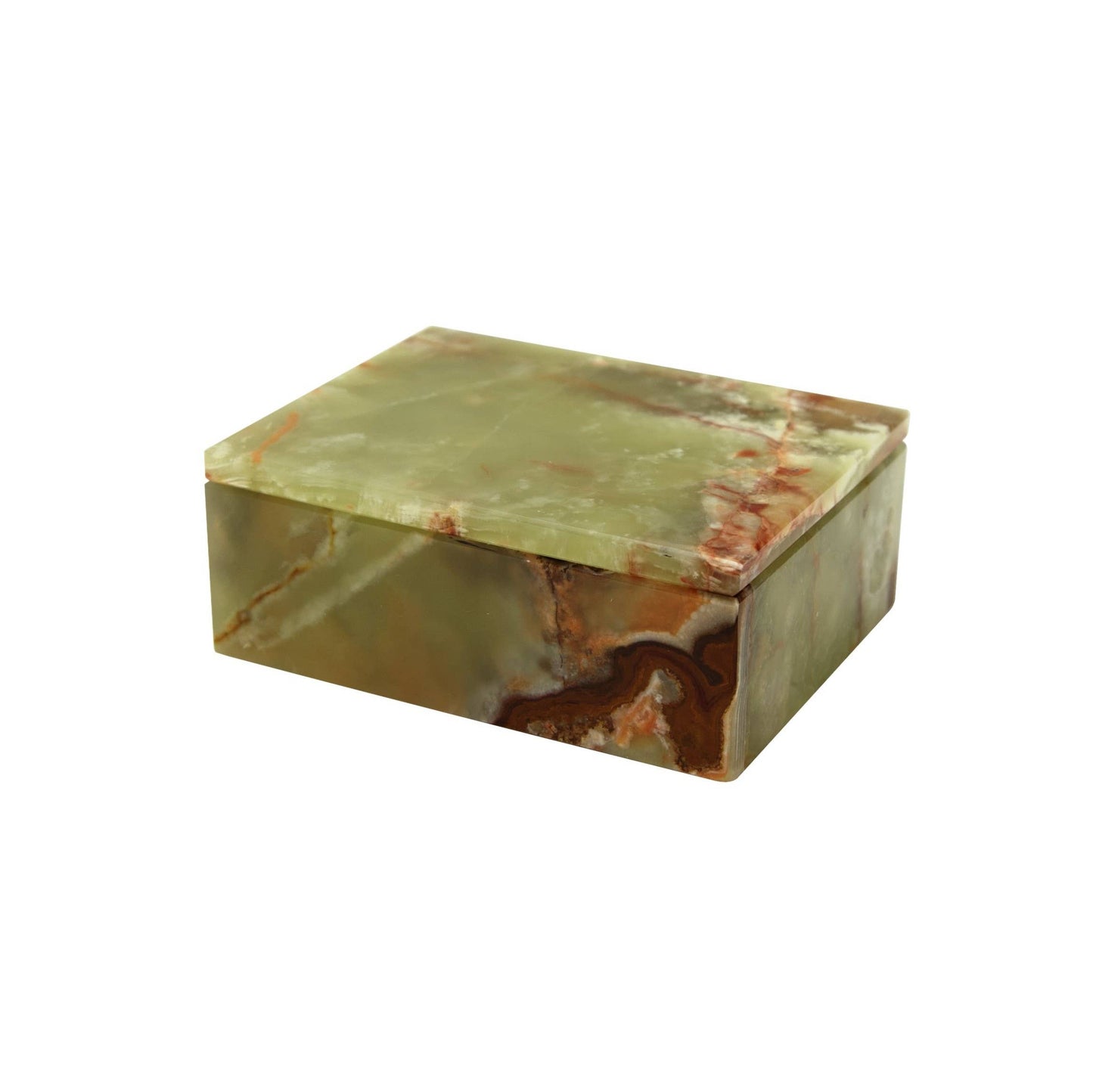 Asteria Collection 5" Whirl Green Onyx Polished Finish Rect
