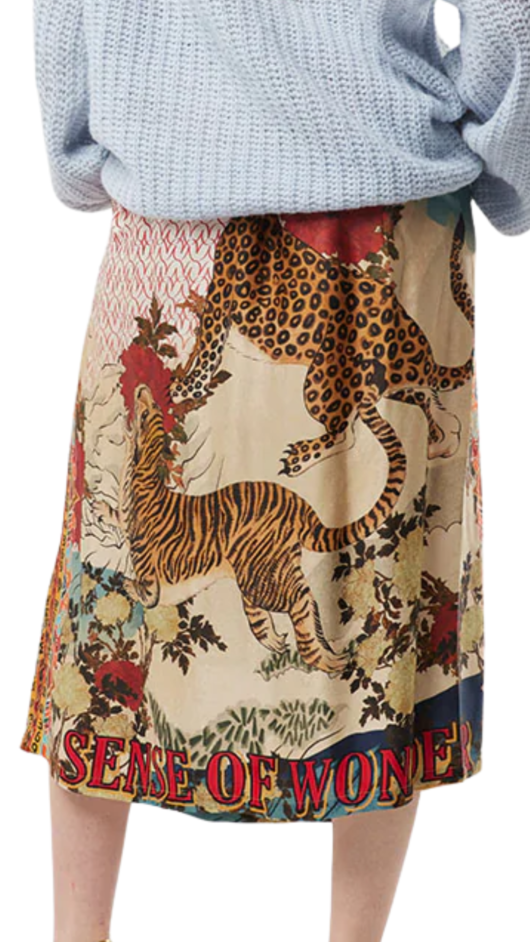 Vanessa Oriental Midi Skirt
