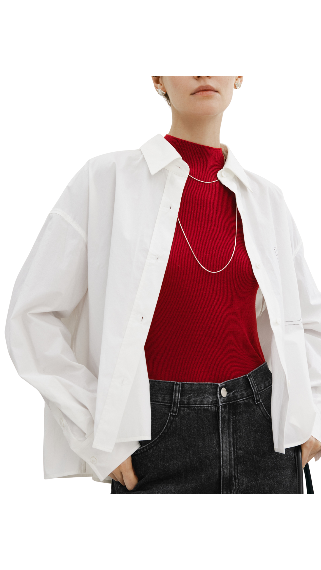 Plain White Pure Cotton Shirt