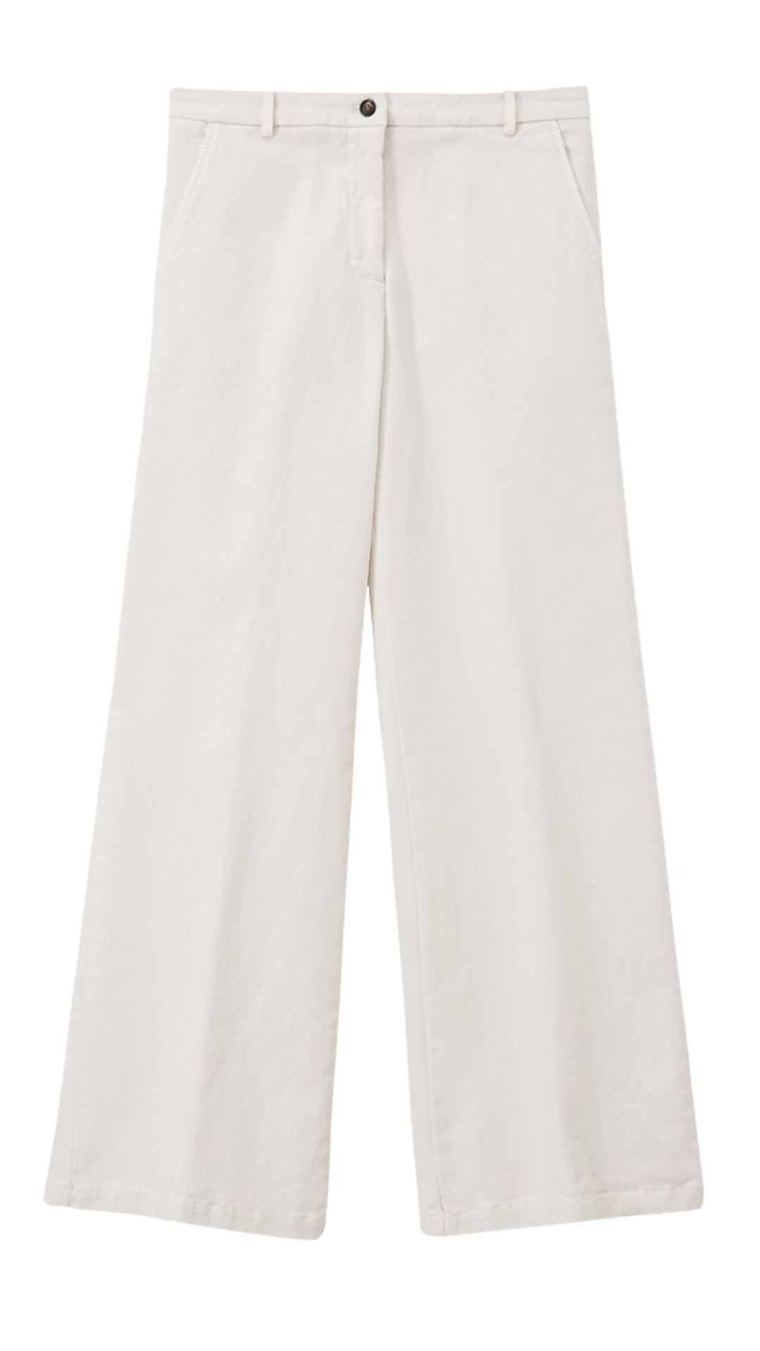 Garment-Dyed Wide Leg Trousers