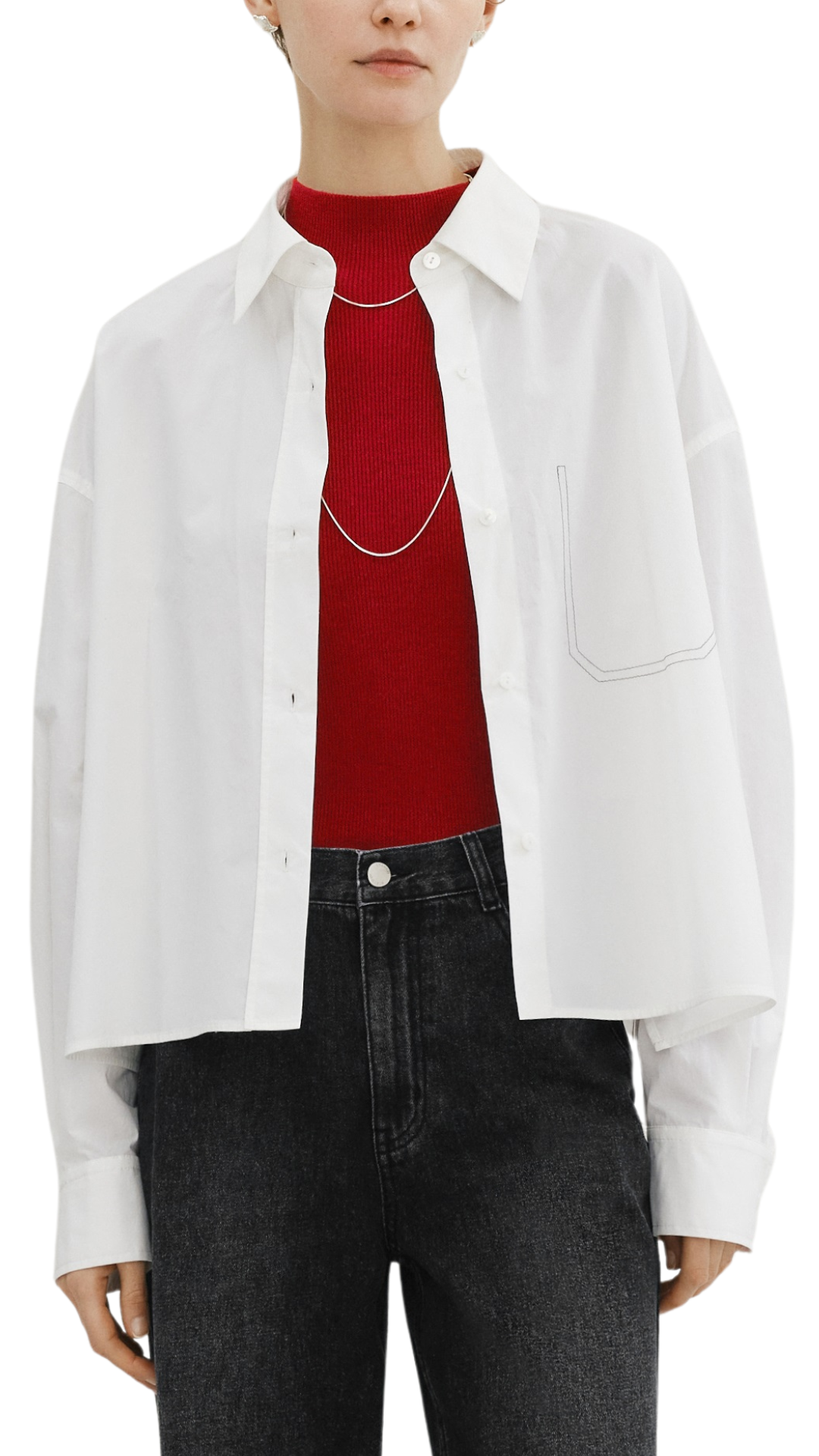 Plain White Pure Cotton Shirt