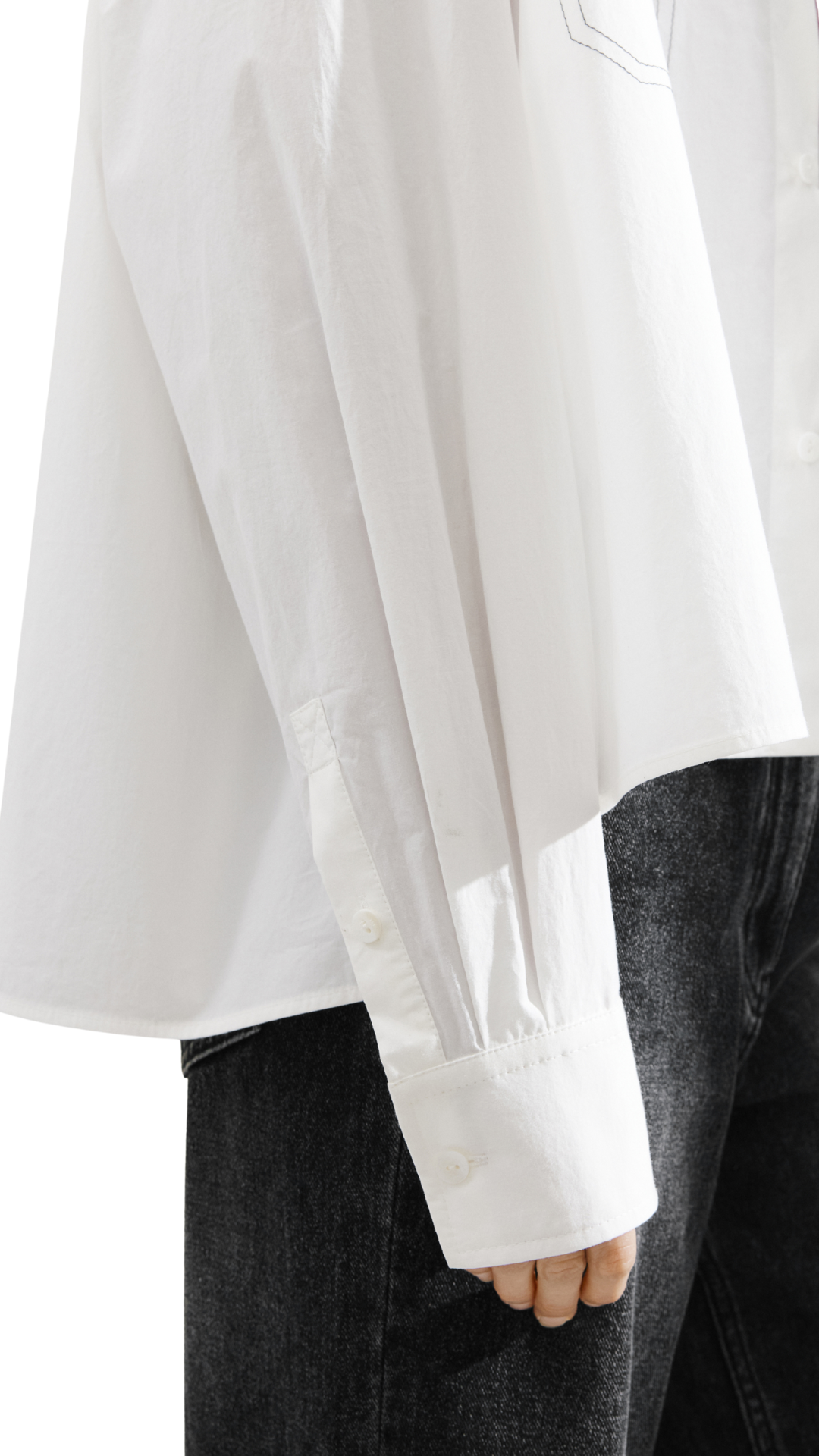 Plain White Pure Cotton Shirt