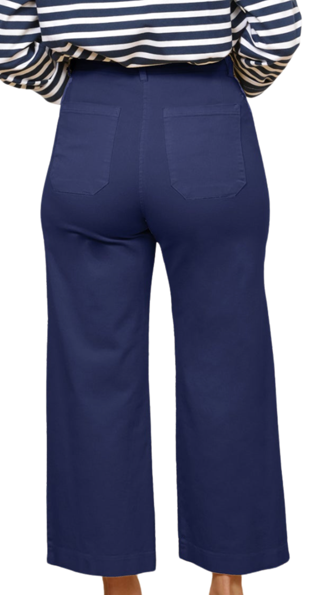 Simone Wide Crop Jeans - Plum