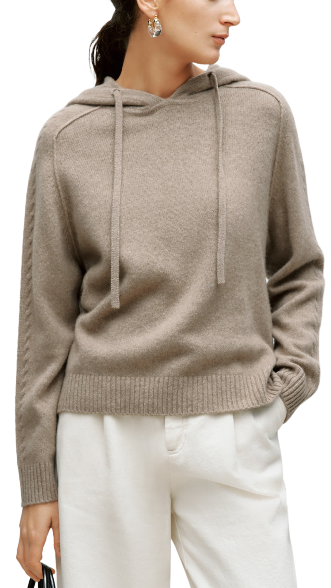 Raw Velvet Brown Pullover Hood