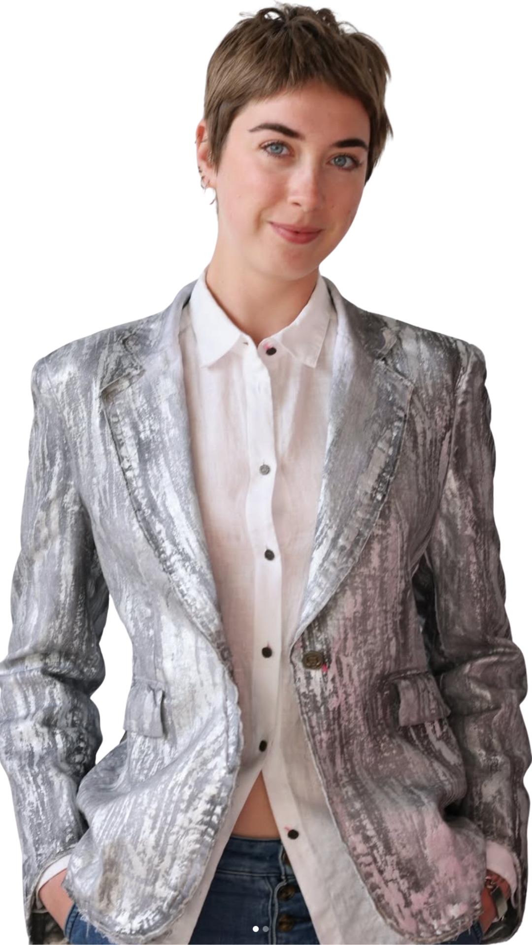 Silver Audrey Blazer