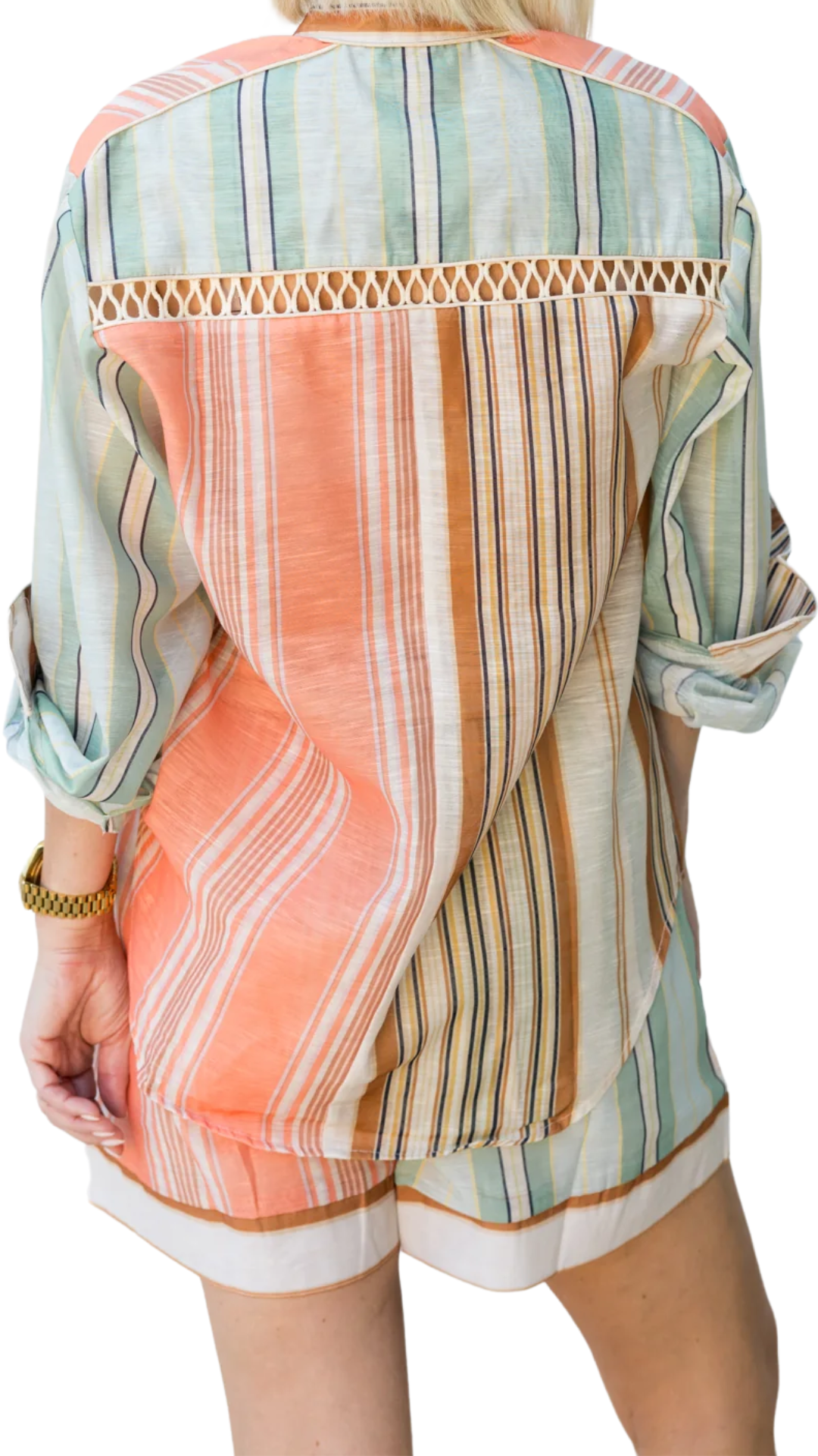Liana Striped Shorts Set