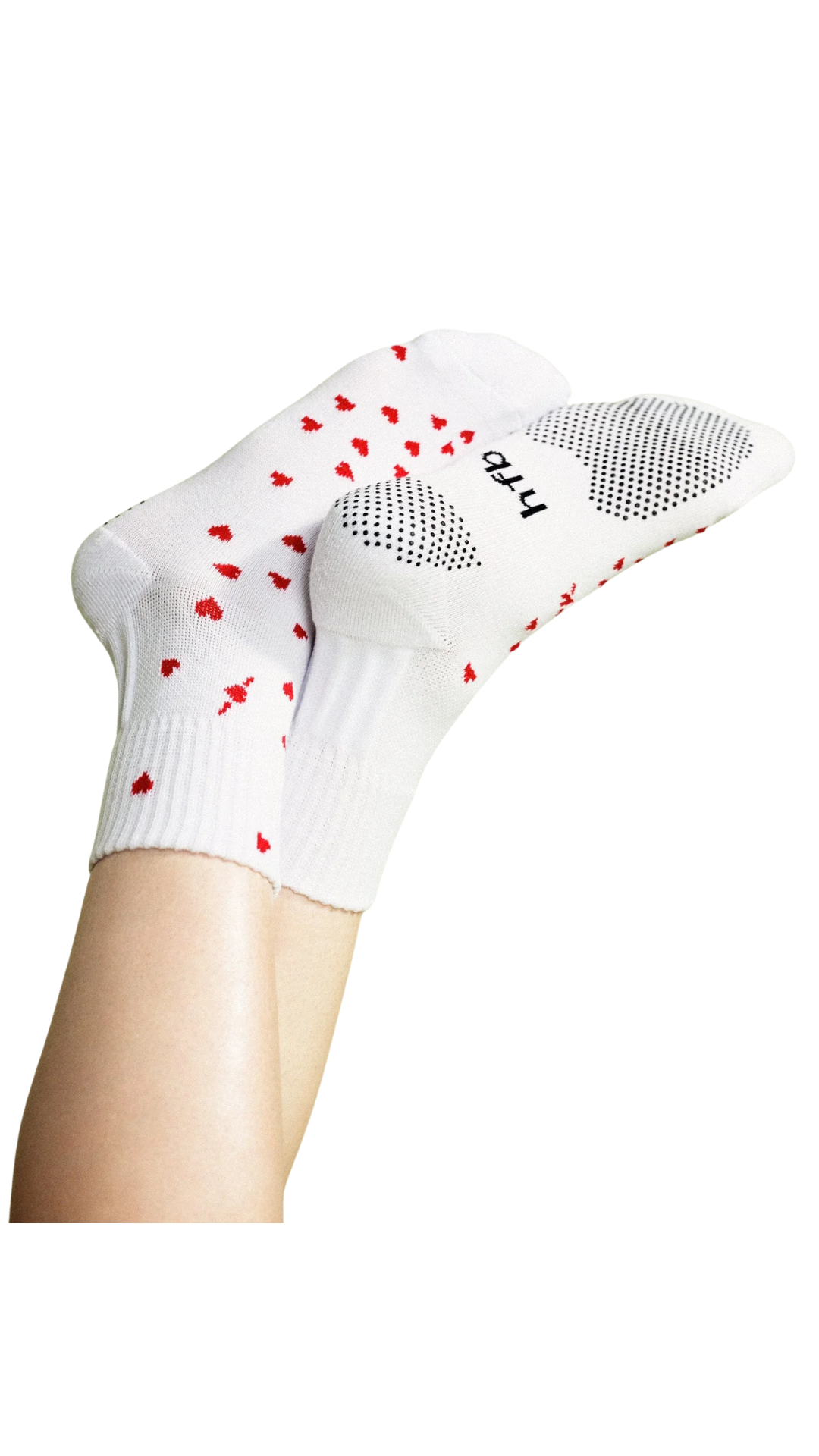 Imi White Sporty Grip Crew Sock