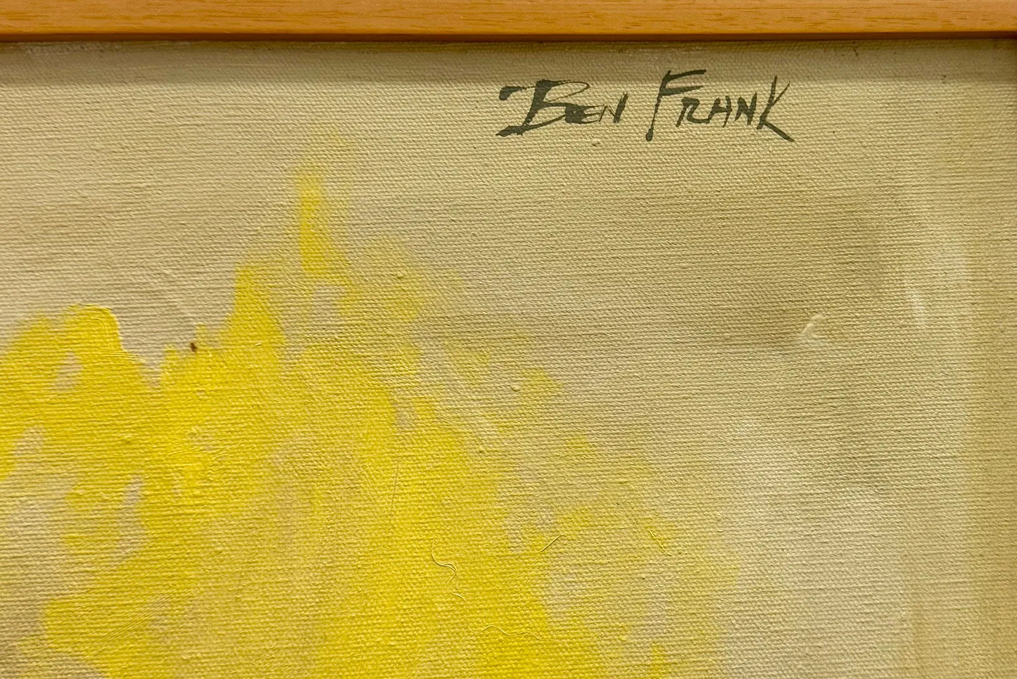 Ben Frank | Large Vintage American School Abstract Expressionist