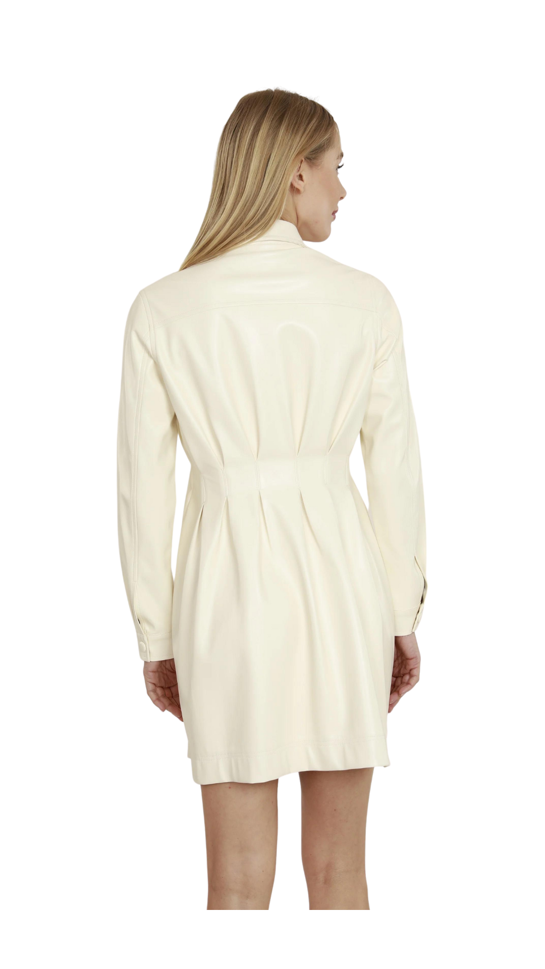 Dolce Cabo - Vegan Leather Ivory Dress