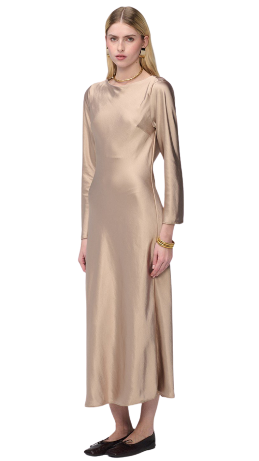 cowl back midi dress Satin Wedtrend Women Blue Floral style waist lend an style_id_L14009P Color:Feline Floral