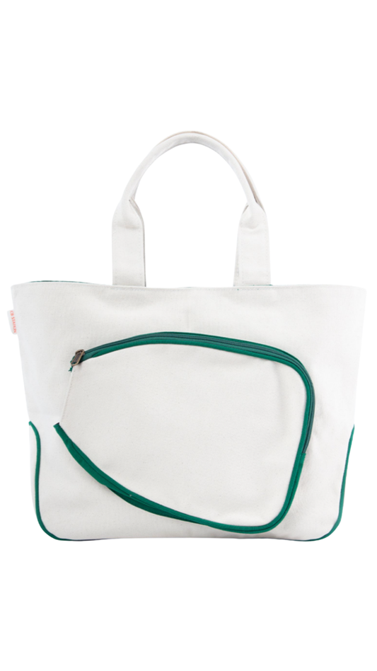 Natural & Emerald Pickleball Bag