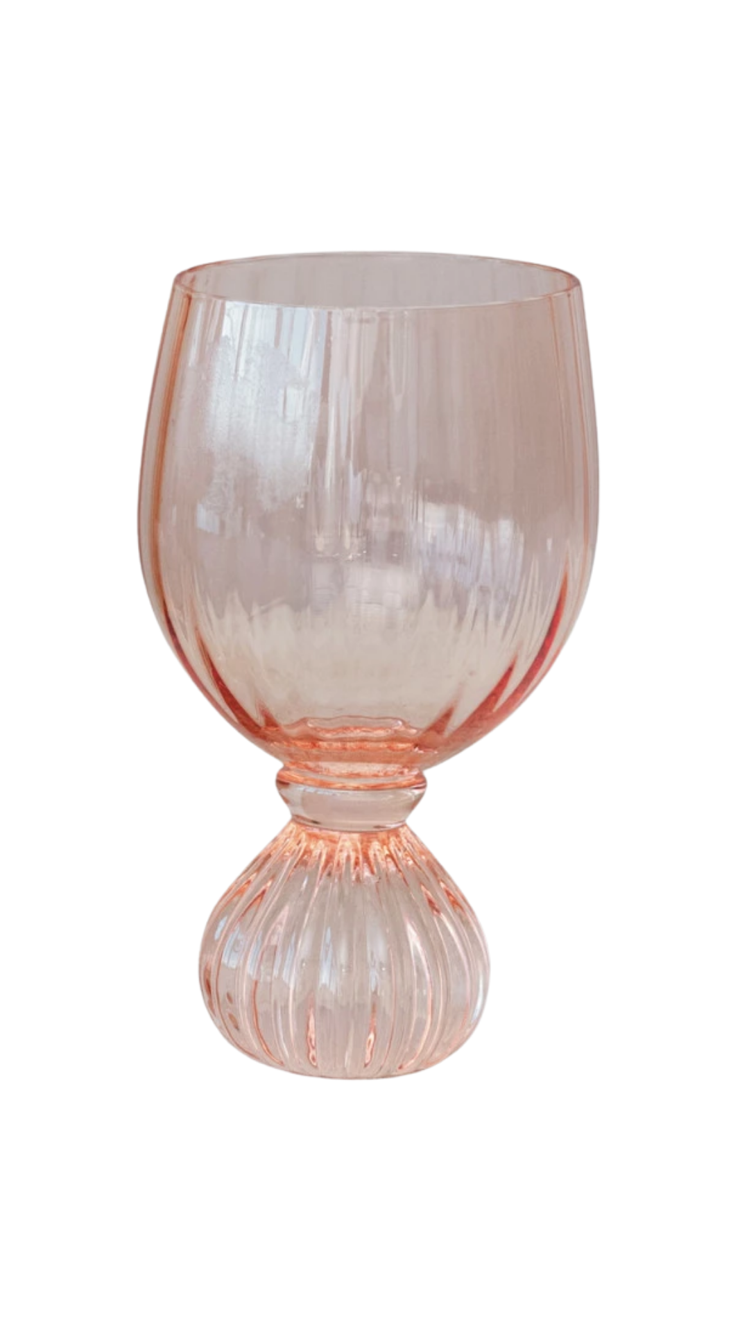 XS5249 Pink Footed Wine Glass